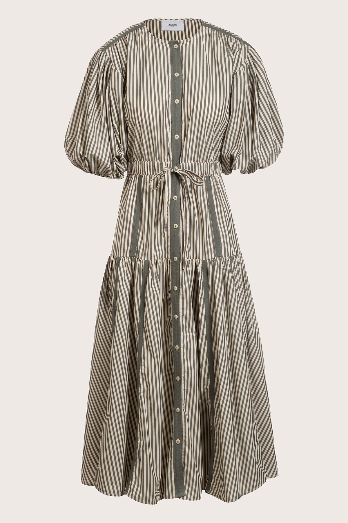 Éliane Dress in Cedar Stripe