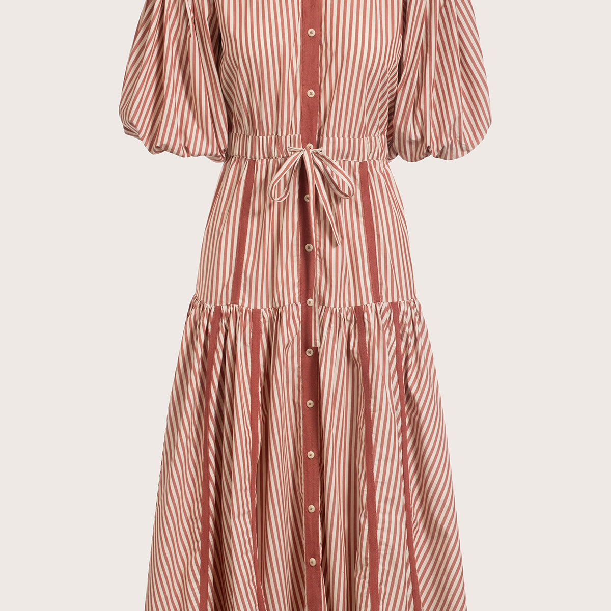 Merlette Women's Eliane Stripe Dress - Natural - Casual Dresses Merlette Women's Eliane Stripe Dress - Natural - Casual Dresses