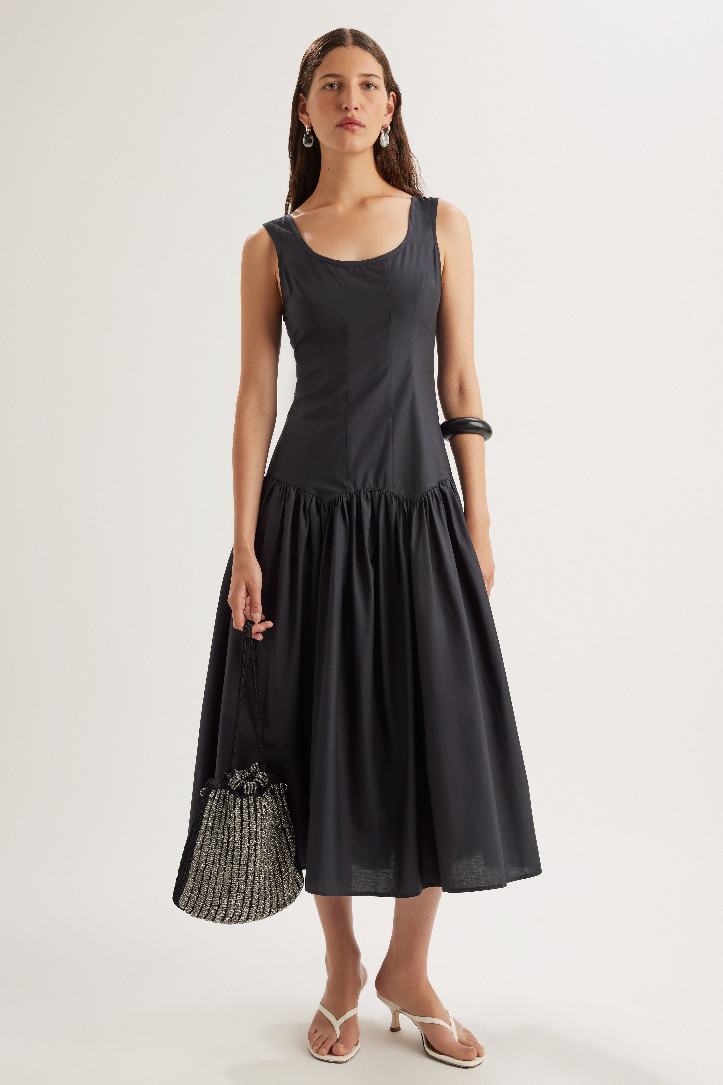 Mylene Bag in Black/Silver