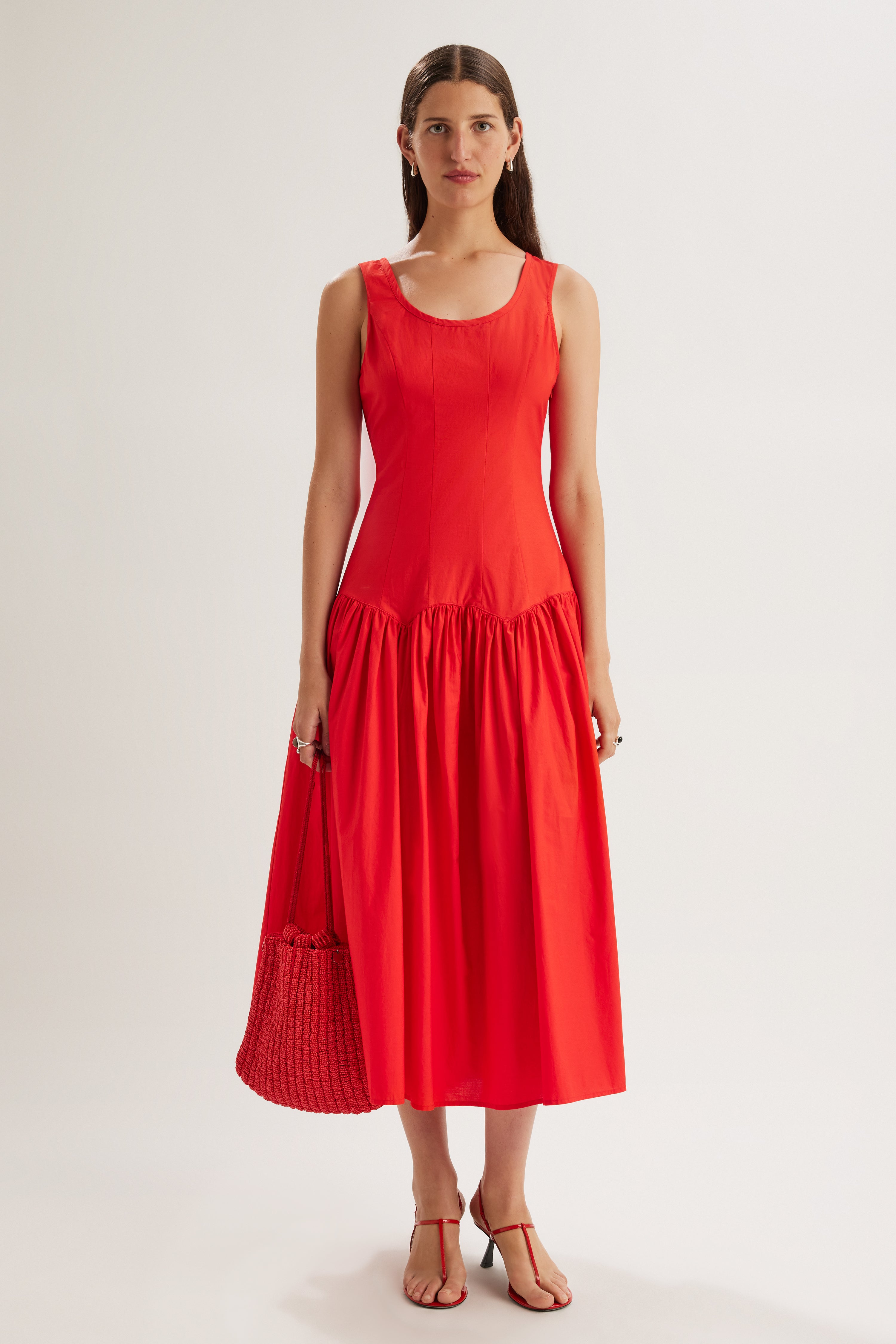 Garance Dress in Cherry