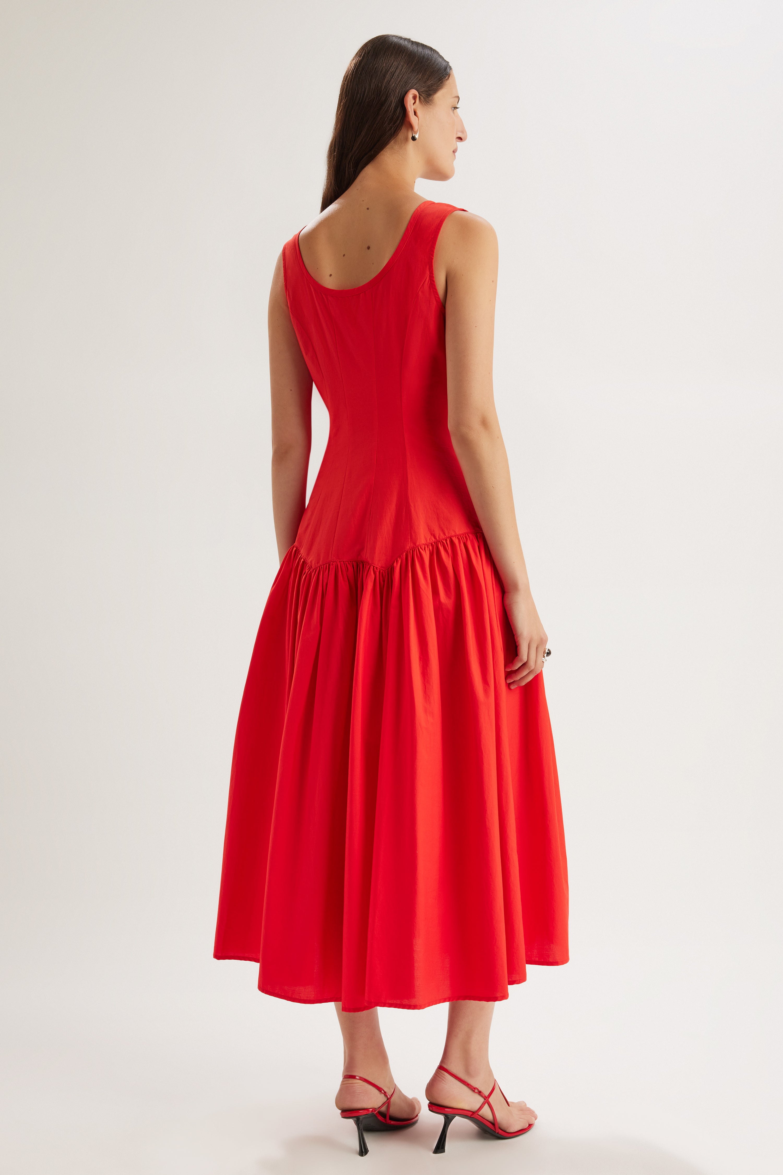Garance Dress in Cherry