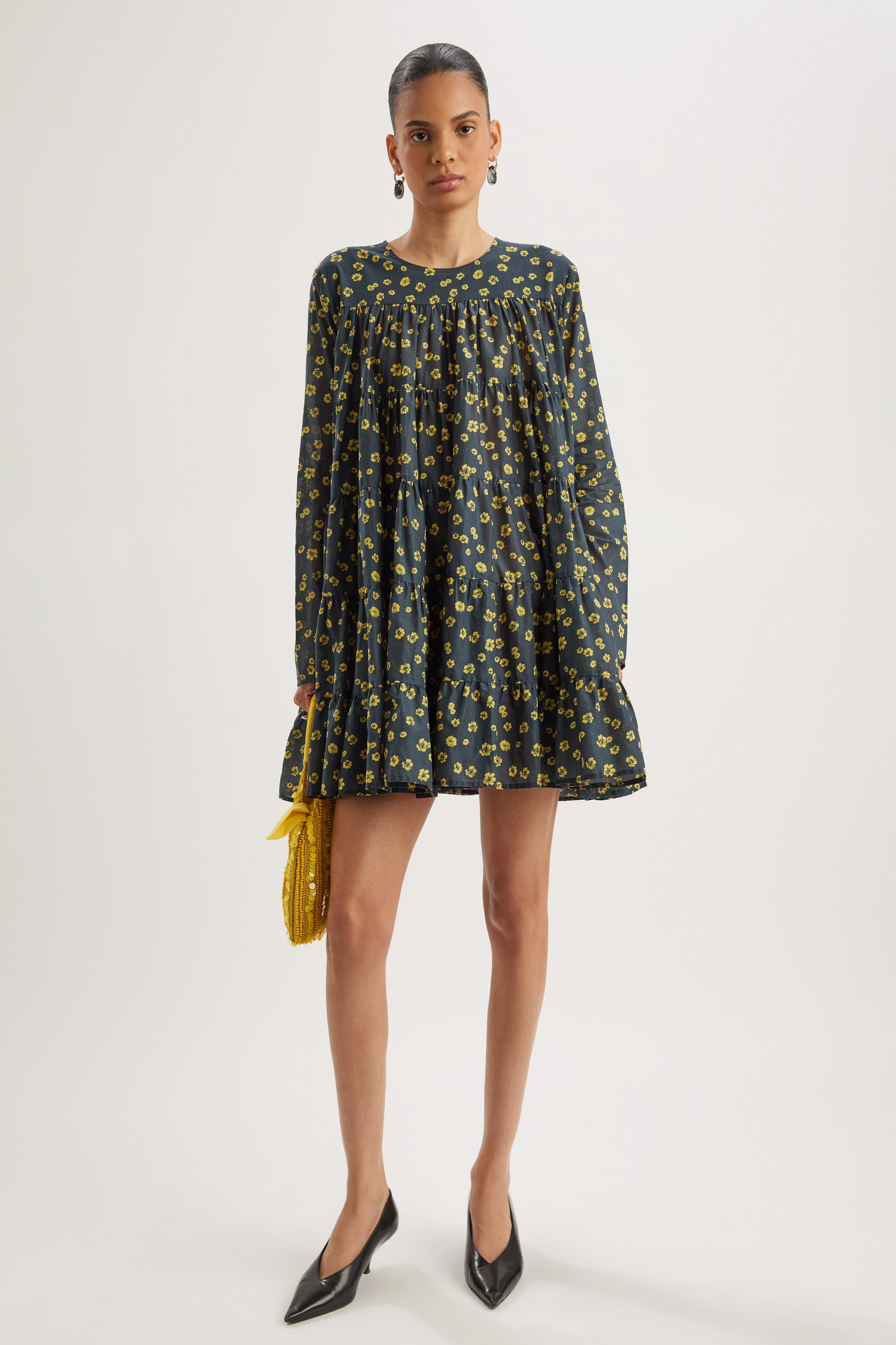 Maris Embellished Bag in Lemon