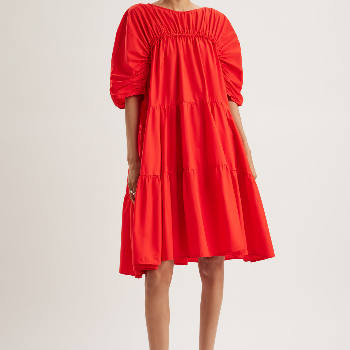 Women's Ines Dress | Color: Cherry | Size: Small by Merlette Women's Ines Dress | Color: Cherry | Size: Small by Merlette