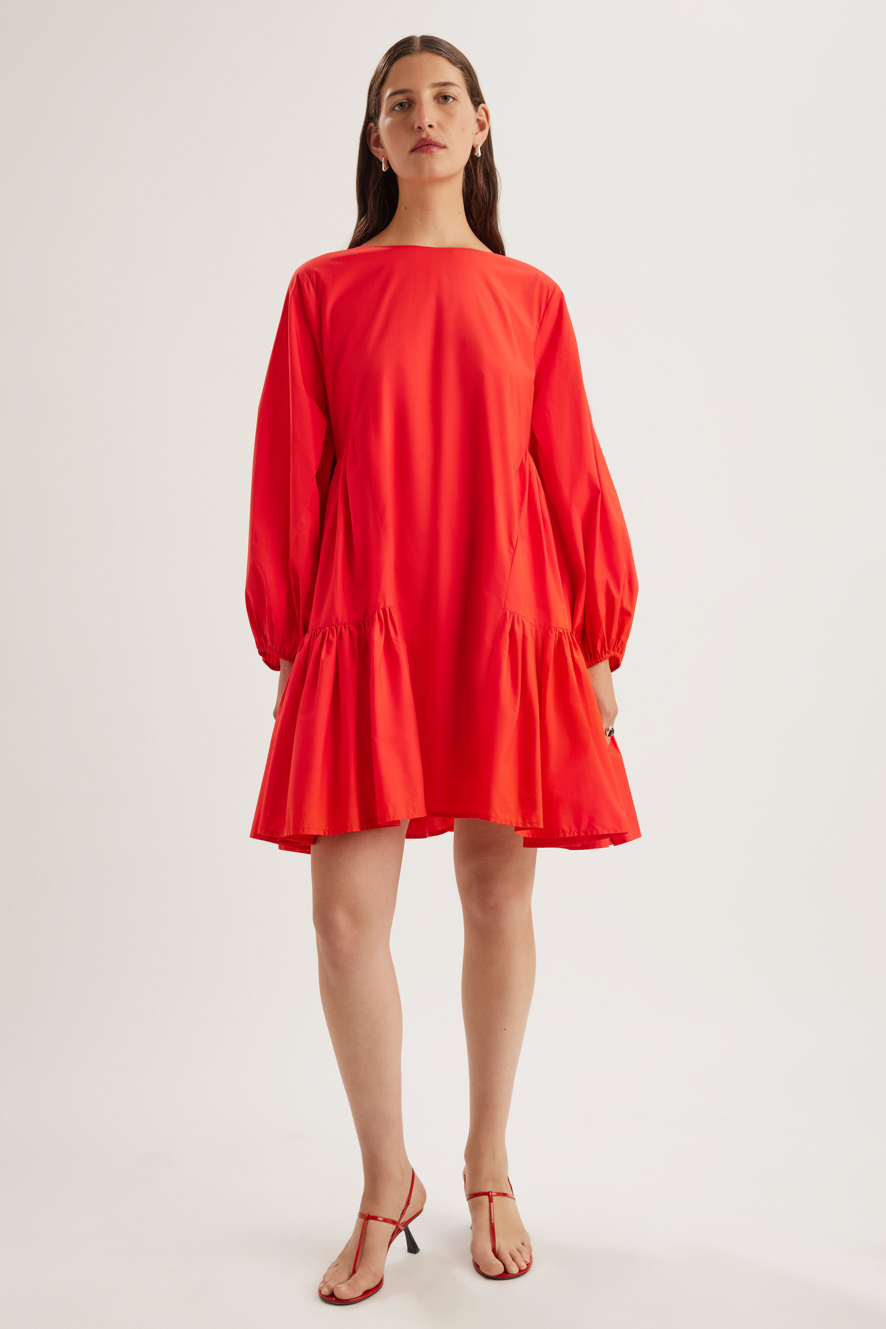 Byward Dress in Cherry