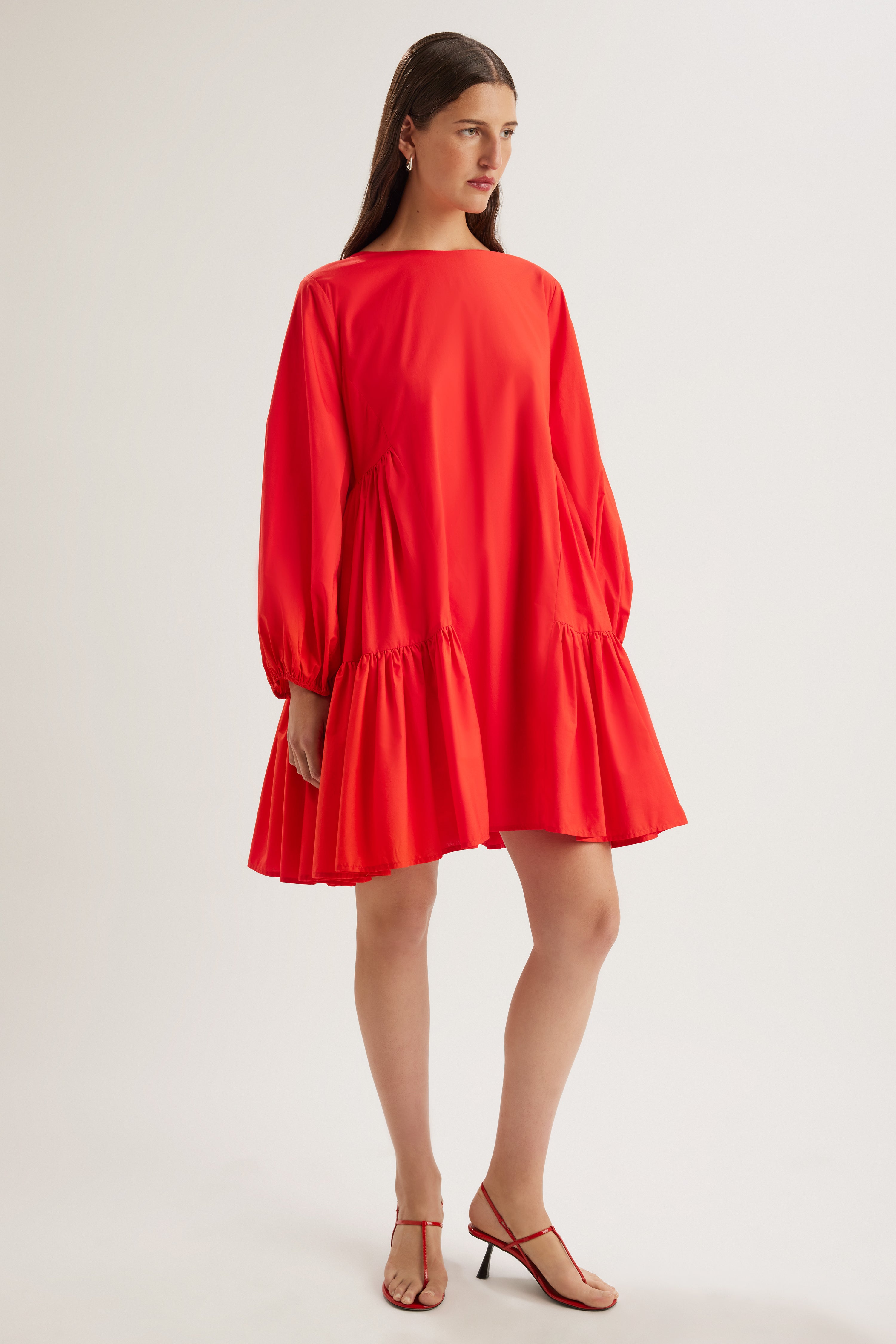 Byward Dress in Cherry