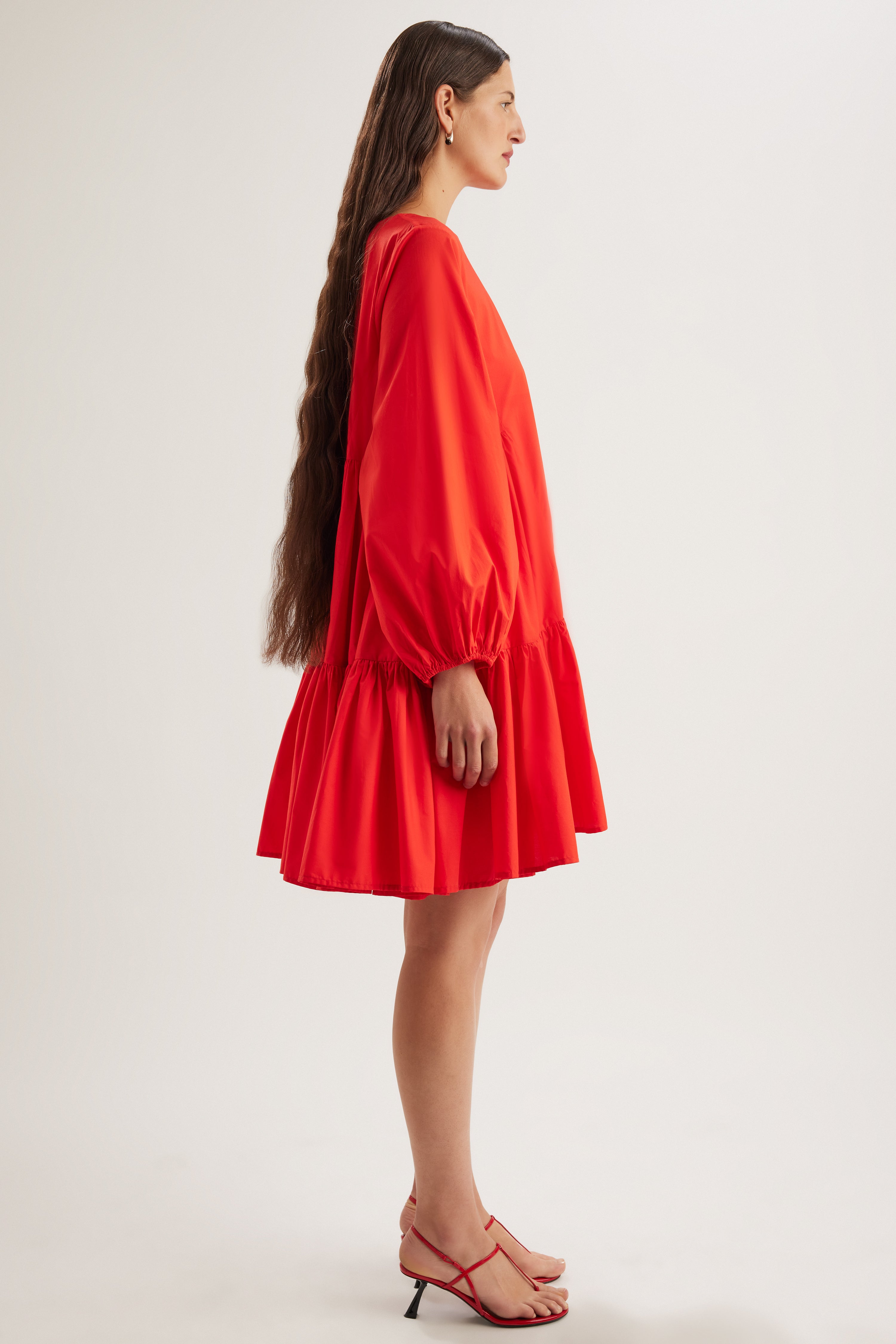 Byward Dress in Cherry