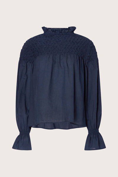 Merlette マーレット MAJORELLE ブラウス ブルー 22E19_MAJORELLE_Navy_bb60d392-