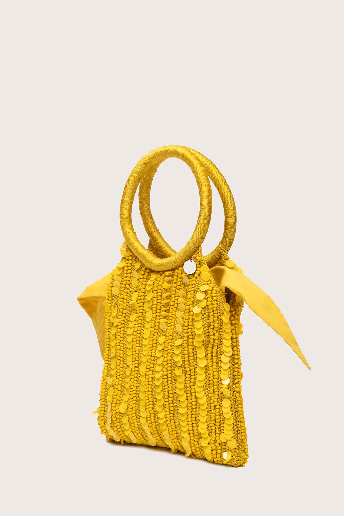 Maris Embellished Bag in Lemon