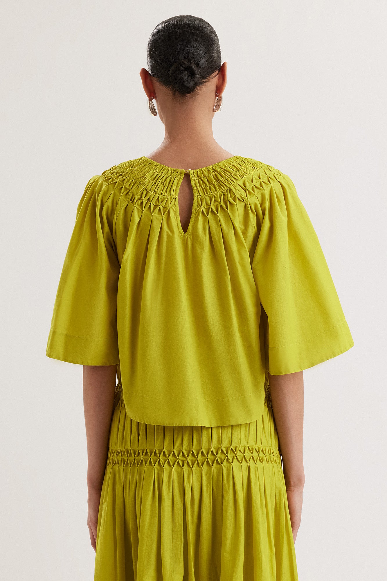 Sanjh Top in Lime