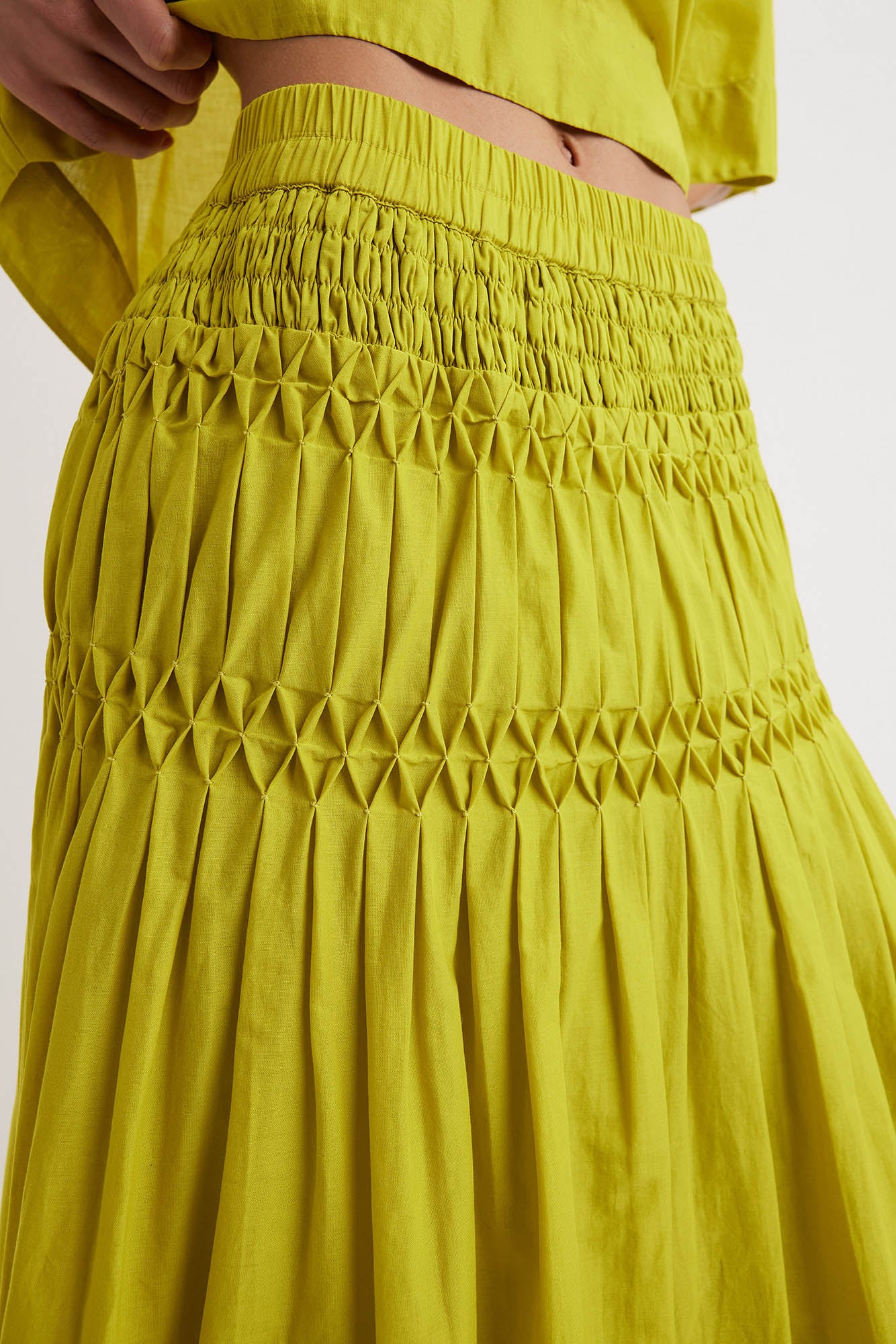 Lahza Skirt in Lime