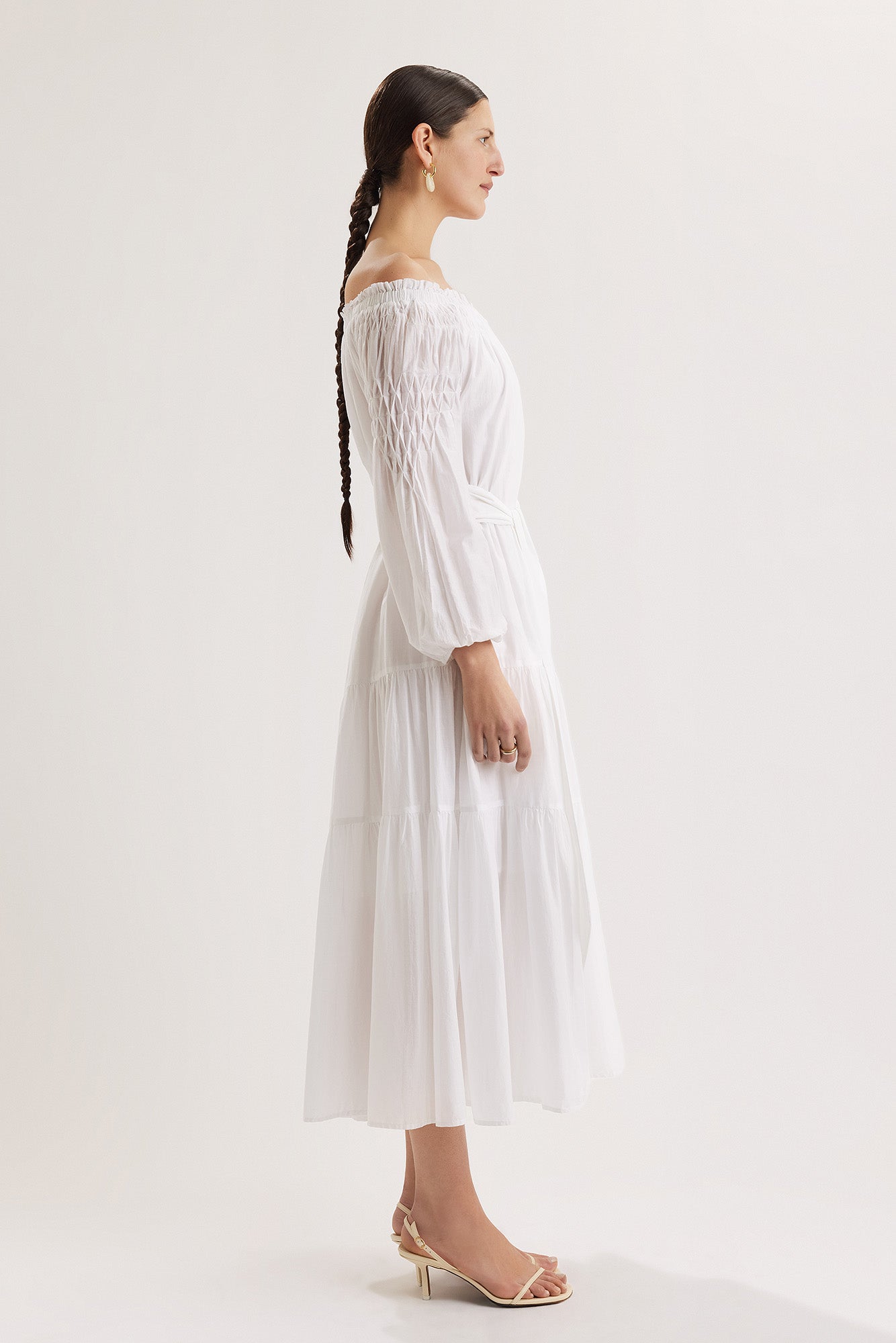 Zaria Dress in White