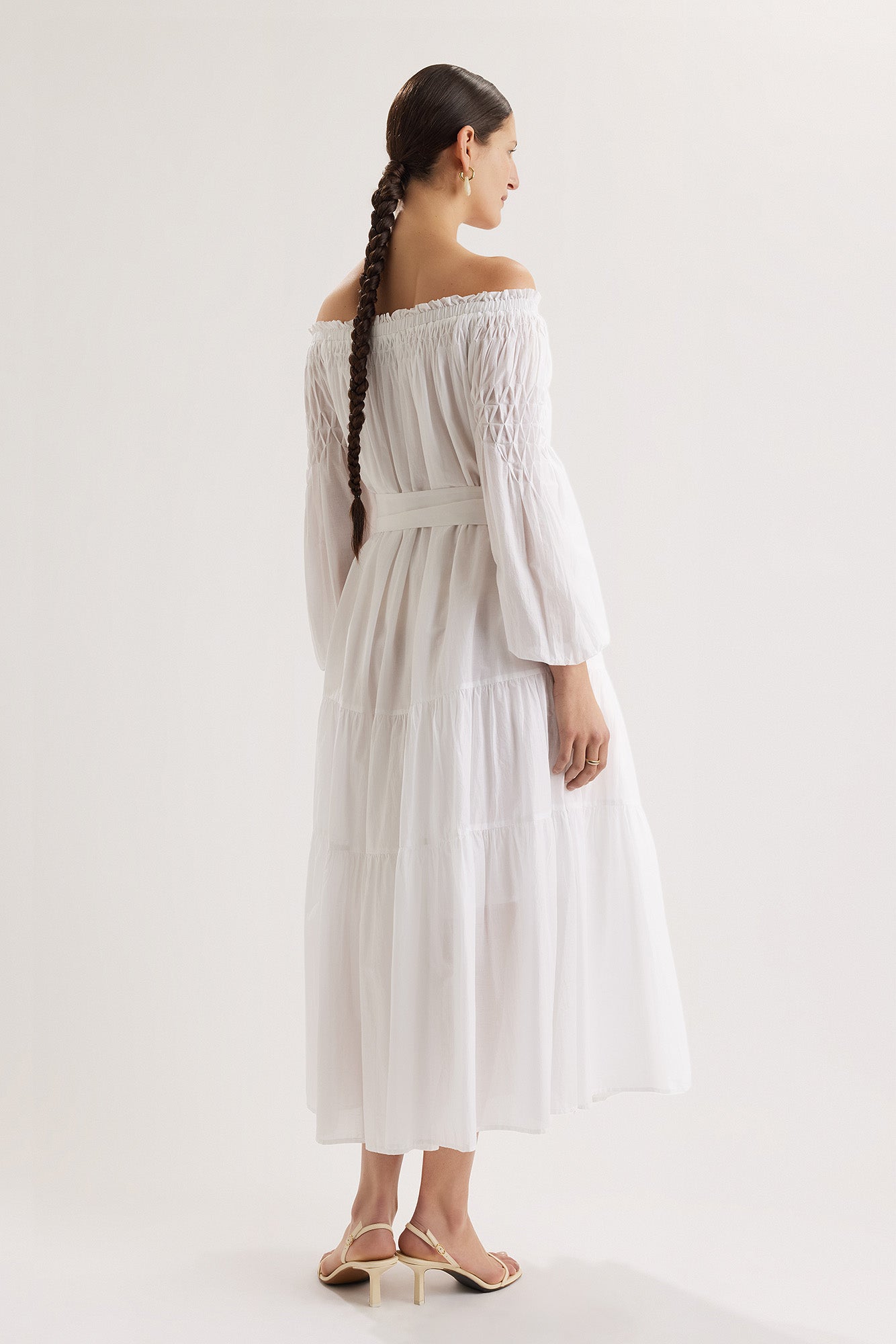 Zaria Dress in White