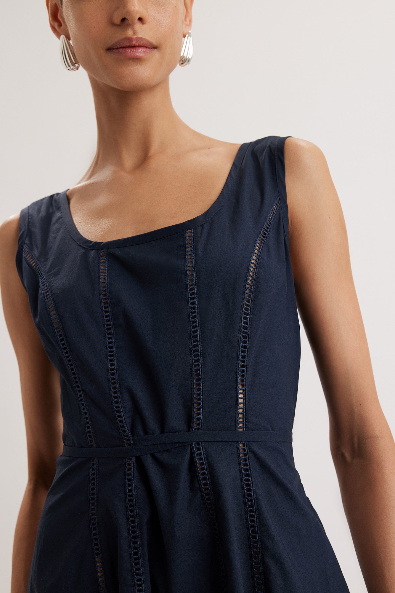 Harini Dress in Navy