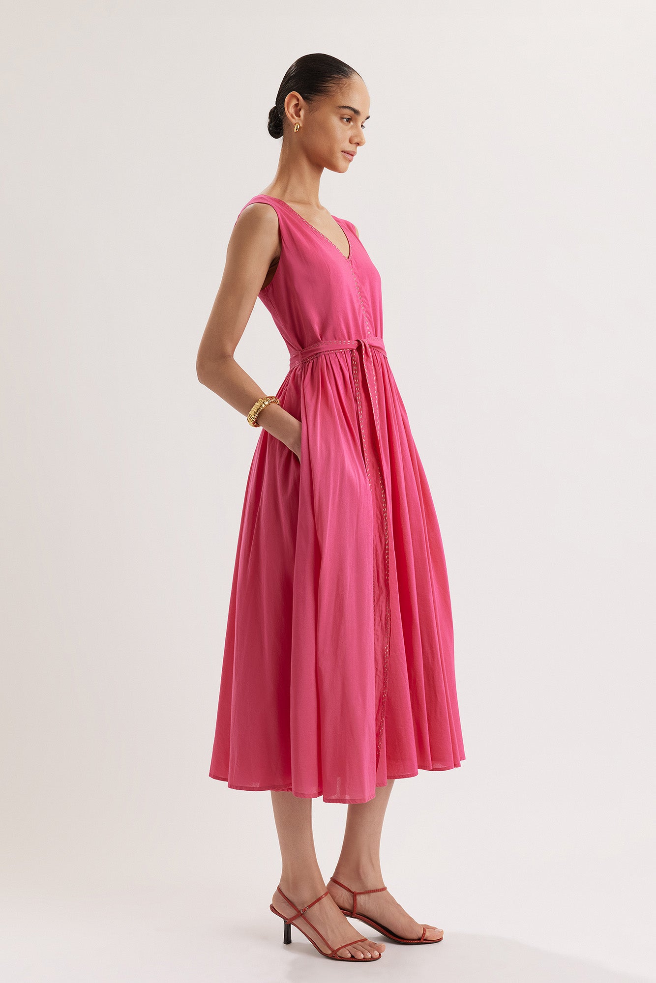 Rani Dress in Bougainvillea