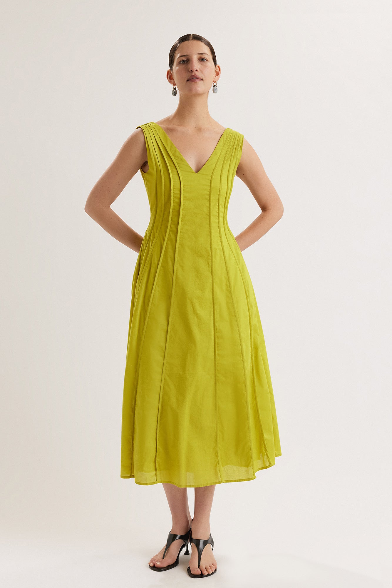Raas Dress in Lime