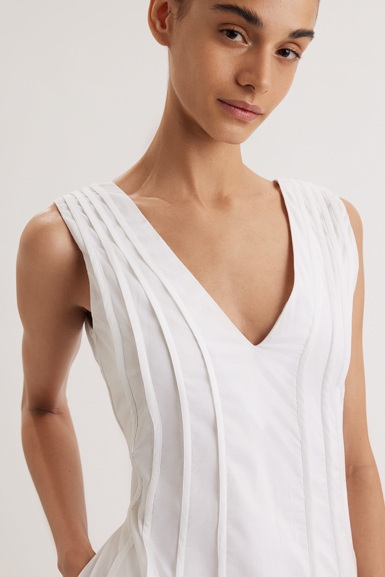 ワンピース deres relax dress white F size Raas Dress in White