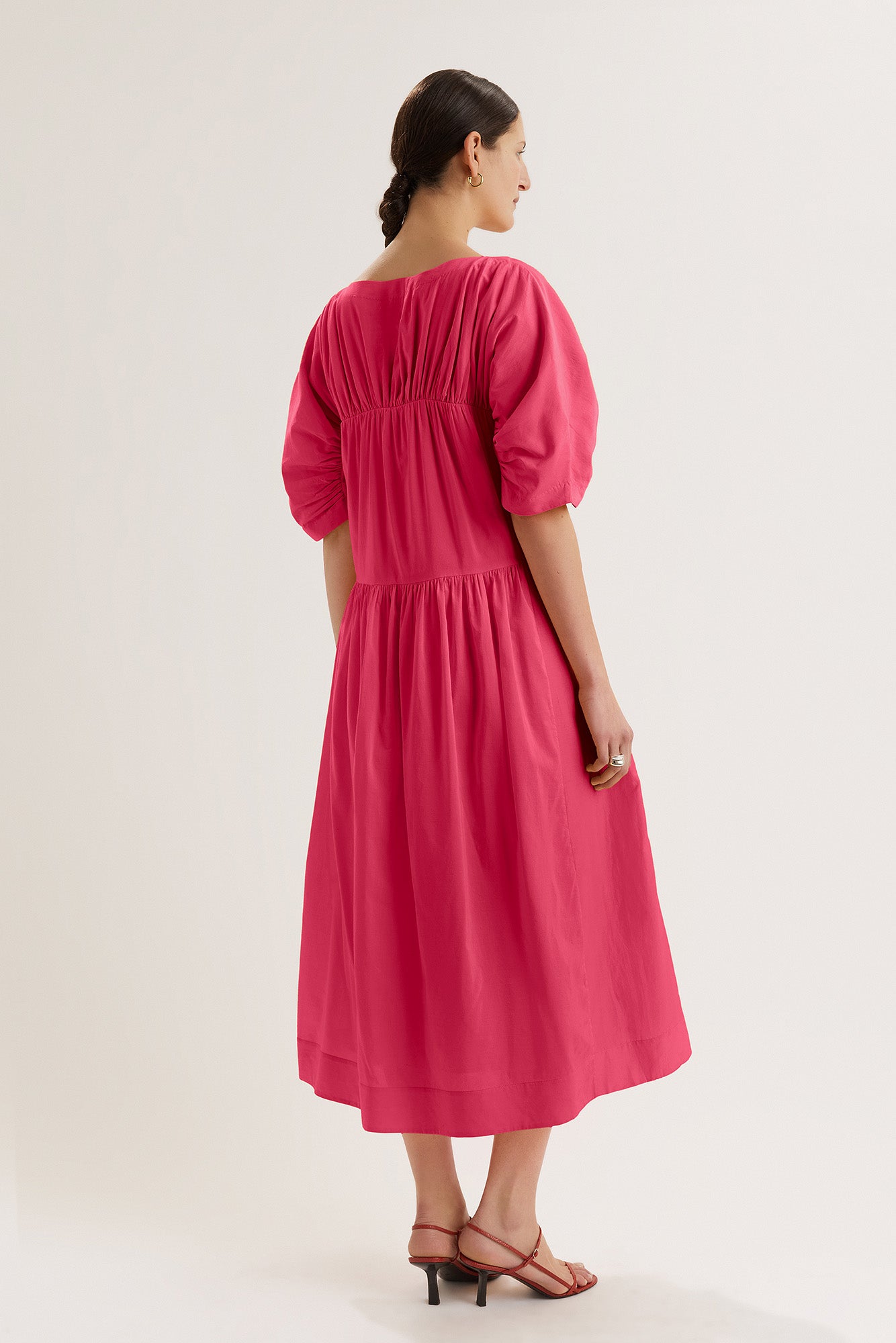 Kashmir Dress in Bougainvillea