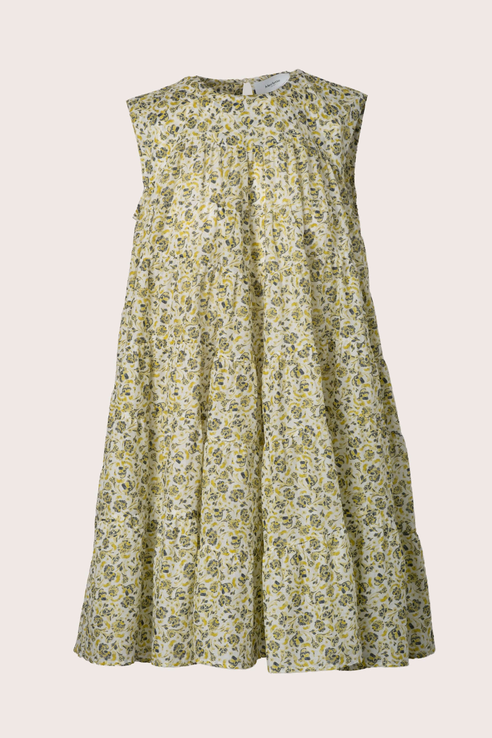 Lanai Dress Lime Floral Print