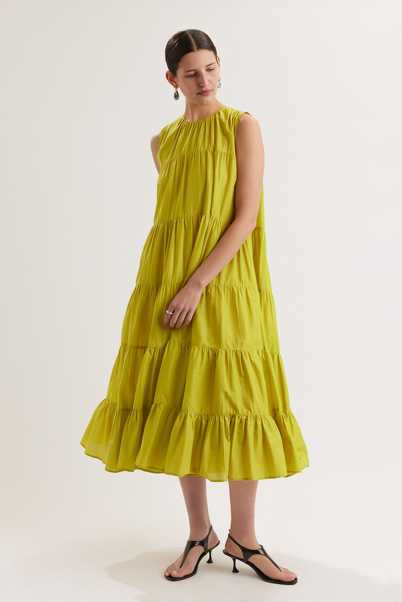 Caron Dress in Lime