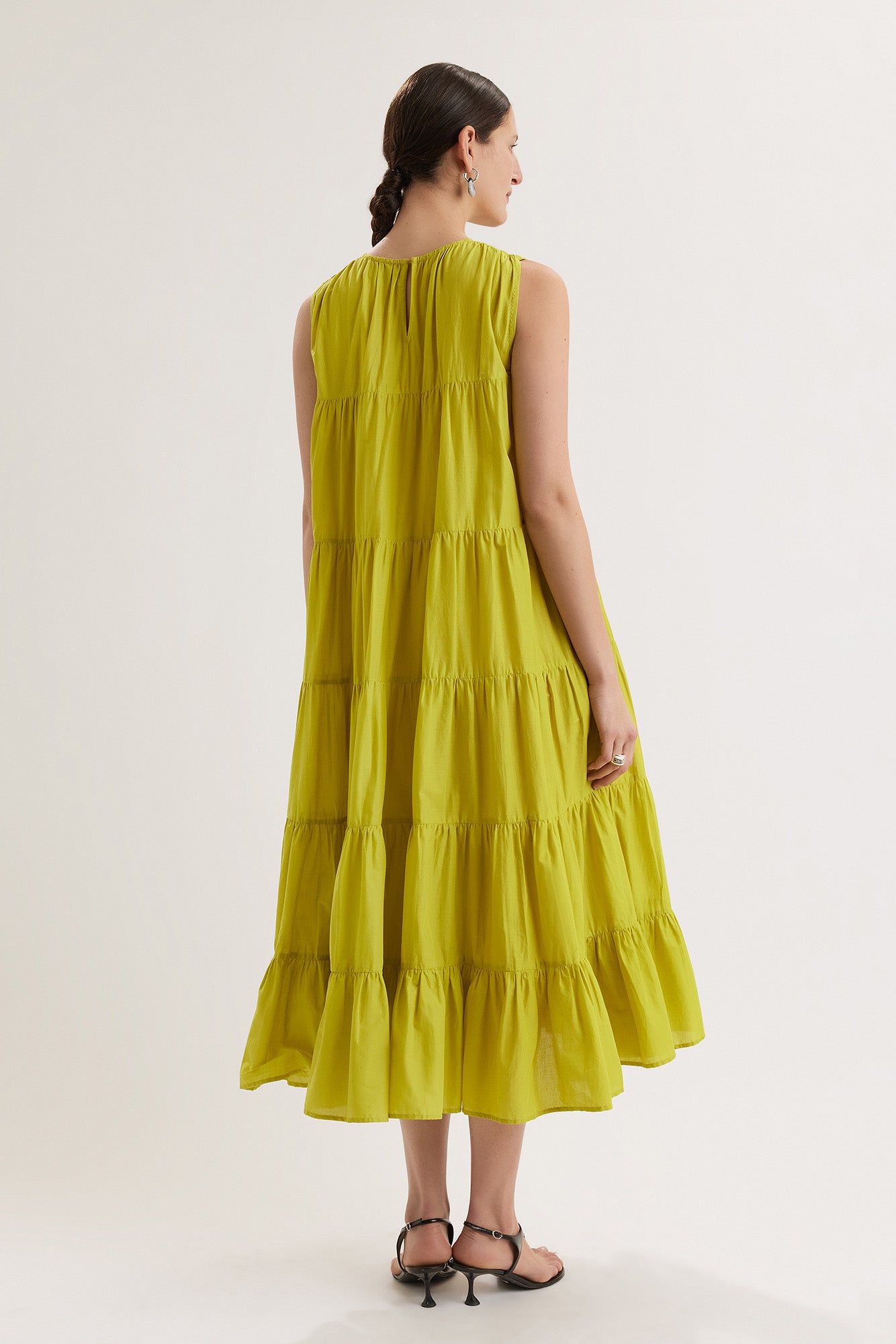 Caron Dress in Lime