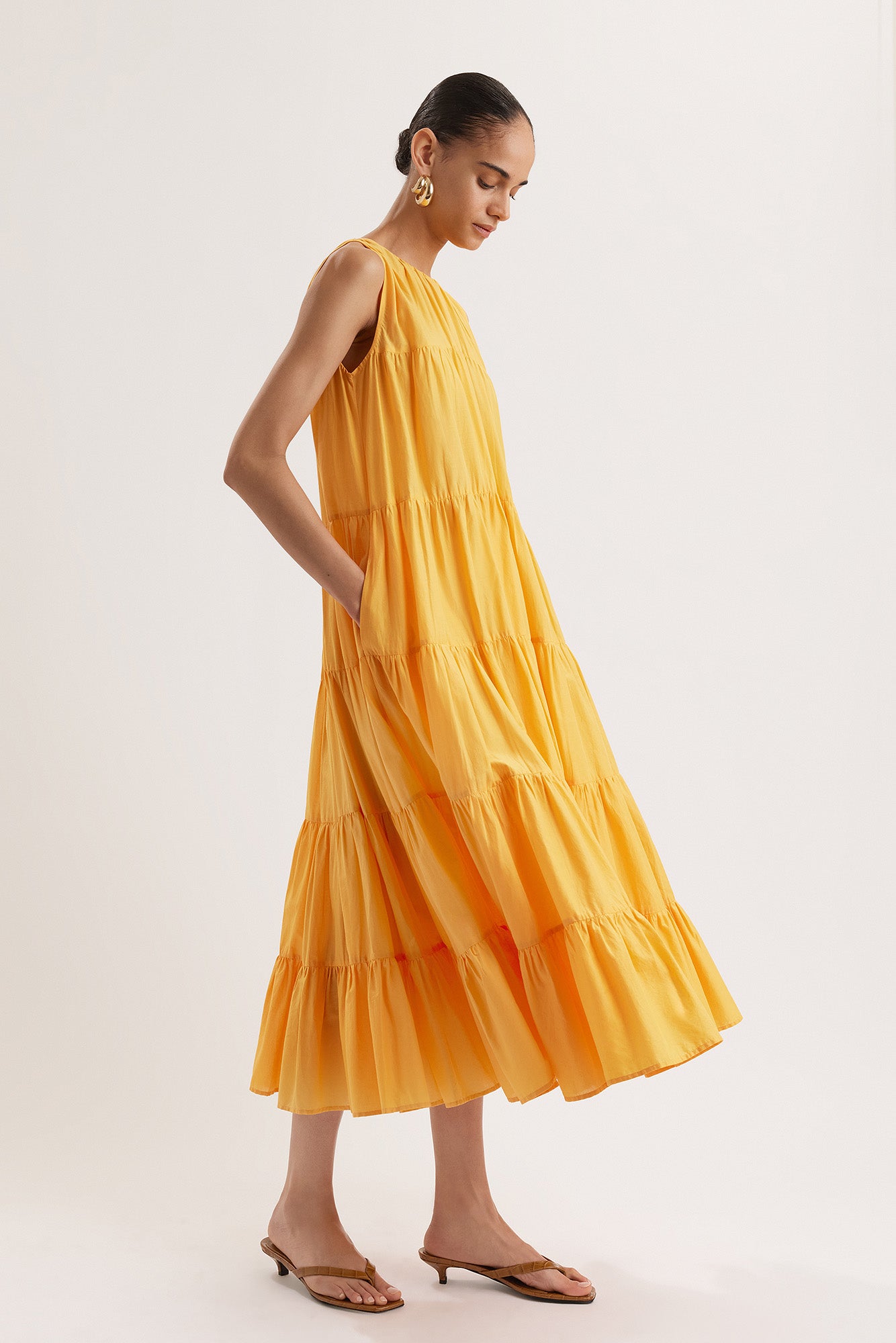 Caron Dress in Marigold