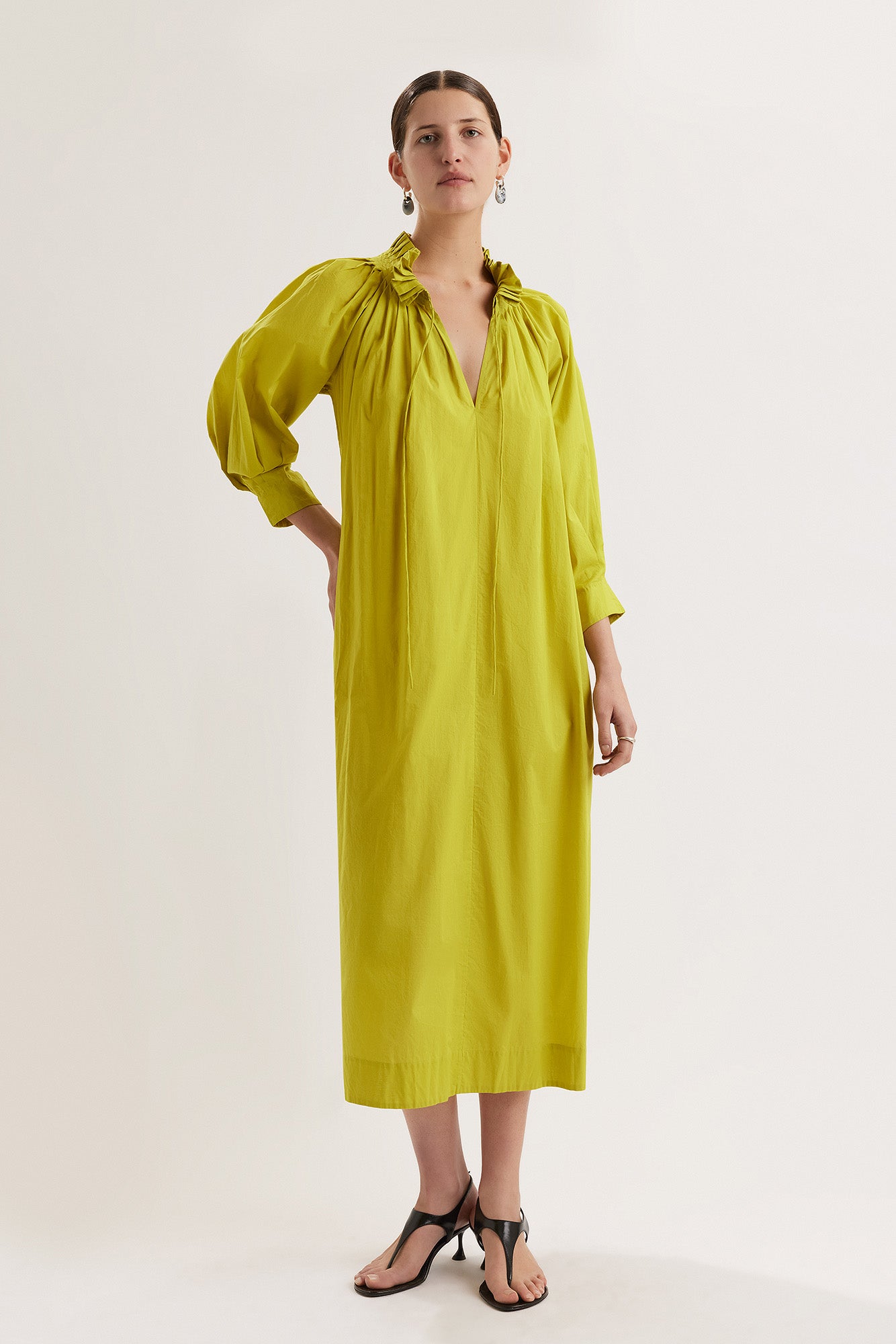 Shore Dress in Lime