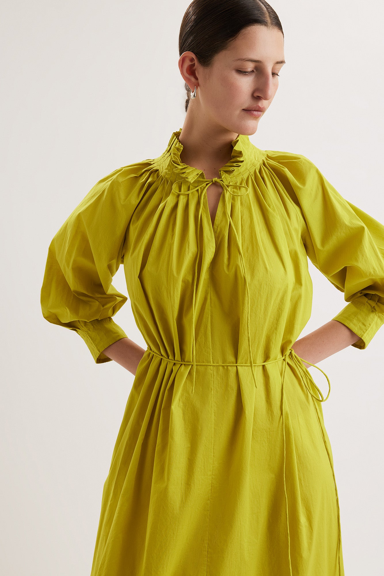 Shore Dress in Lime