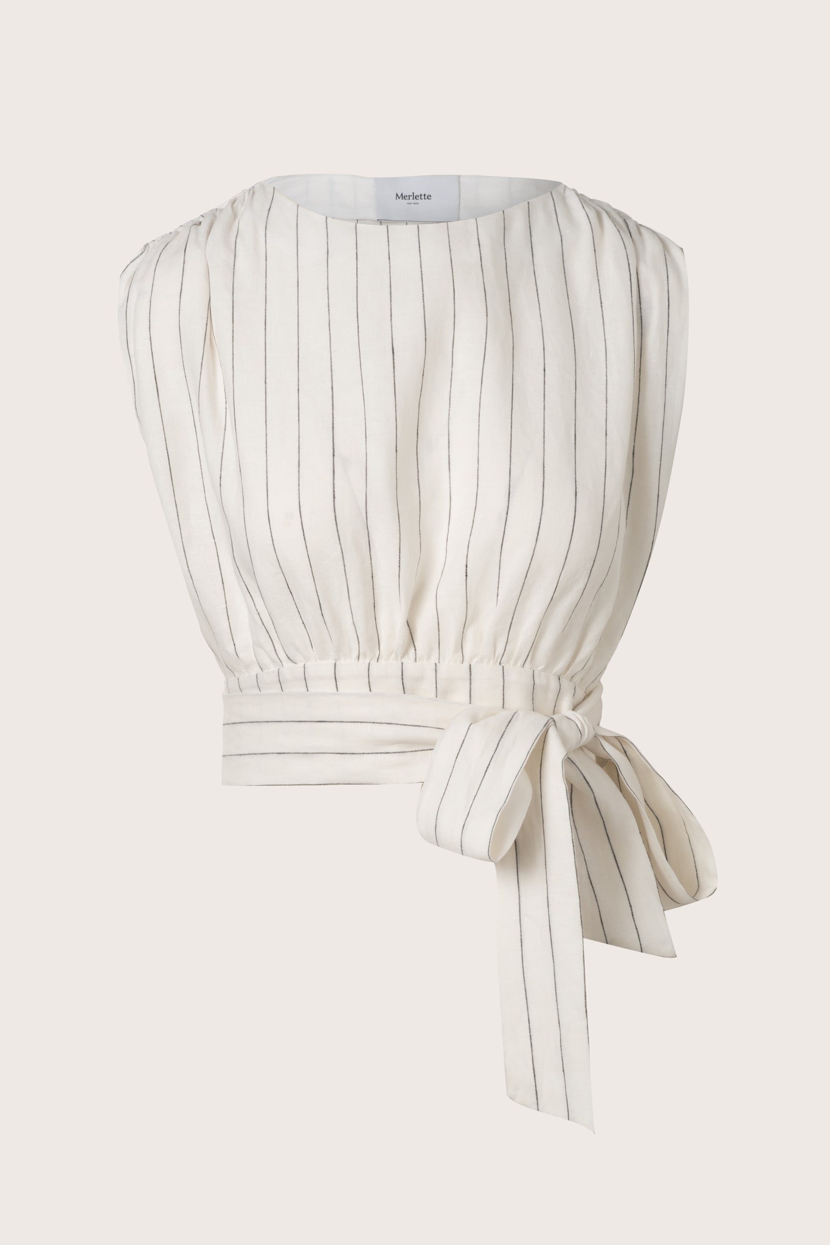 Shaan Top Ivory Stripe