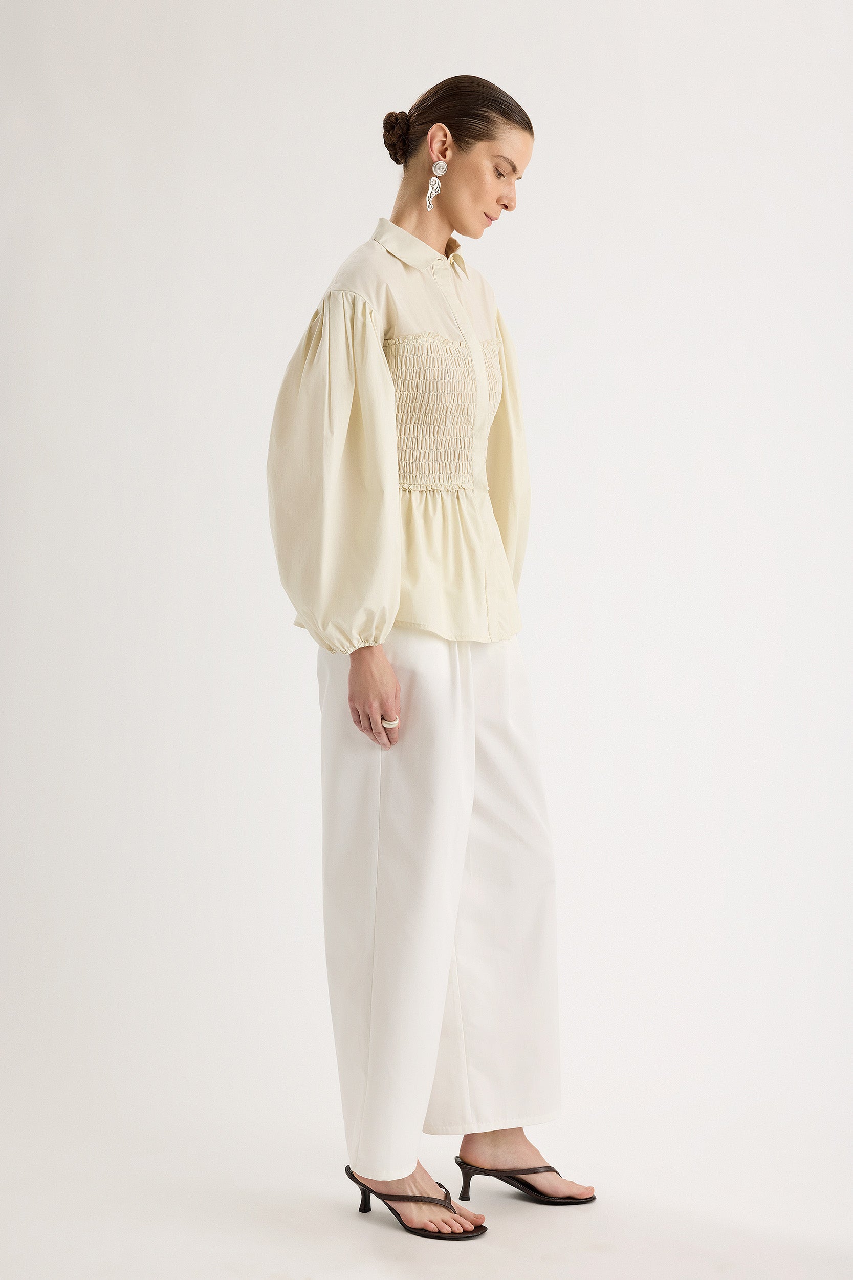 Sabina Top in Chalk