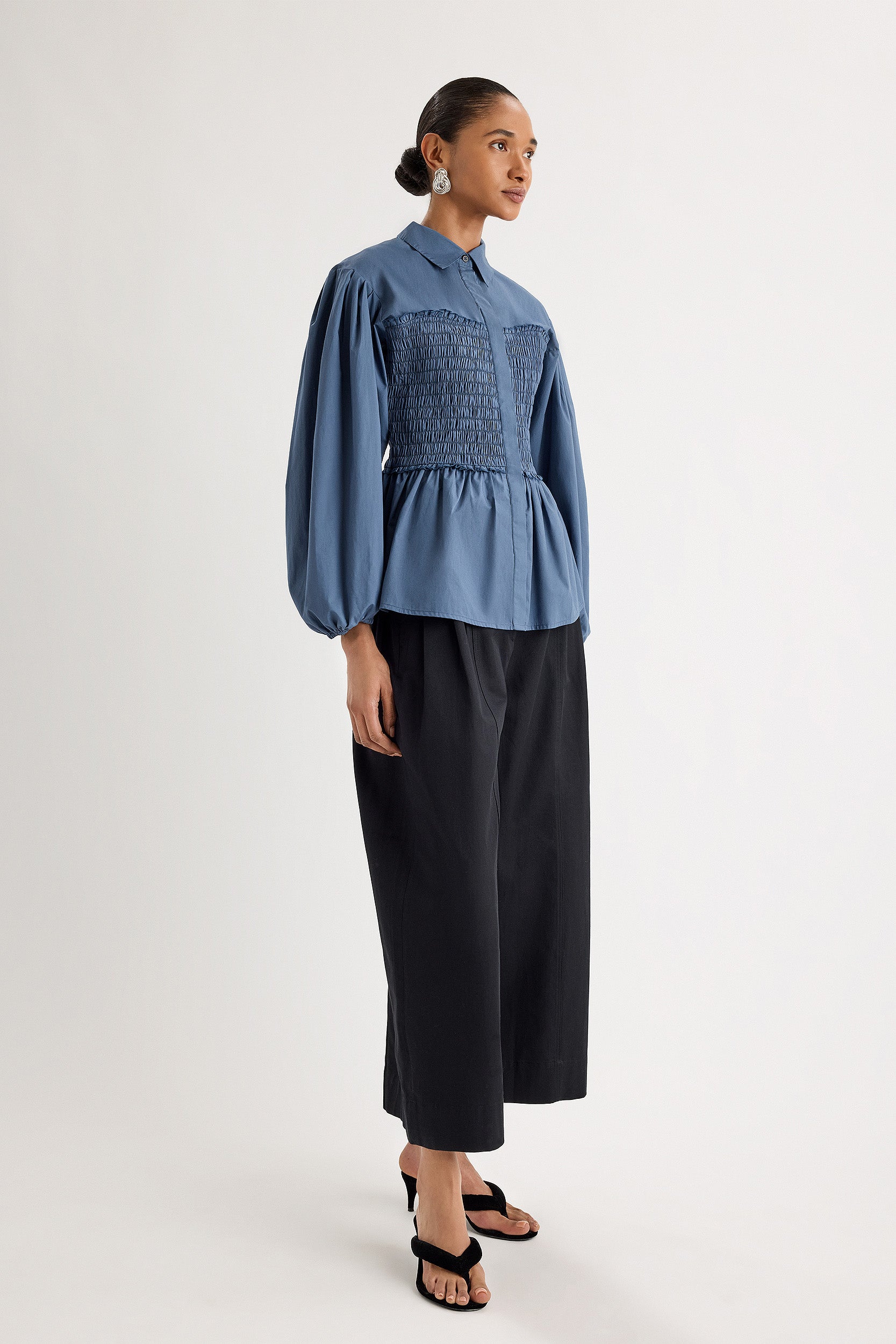 Sabina Top in Indigo