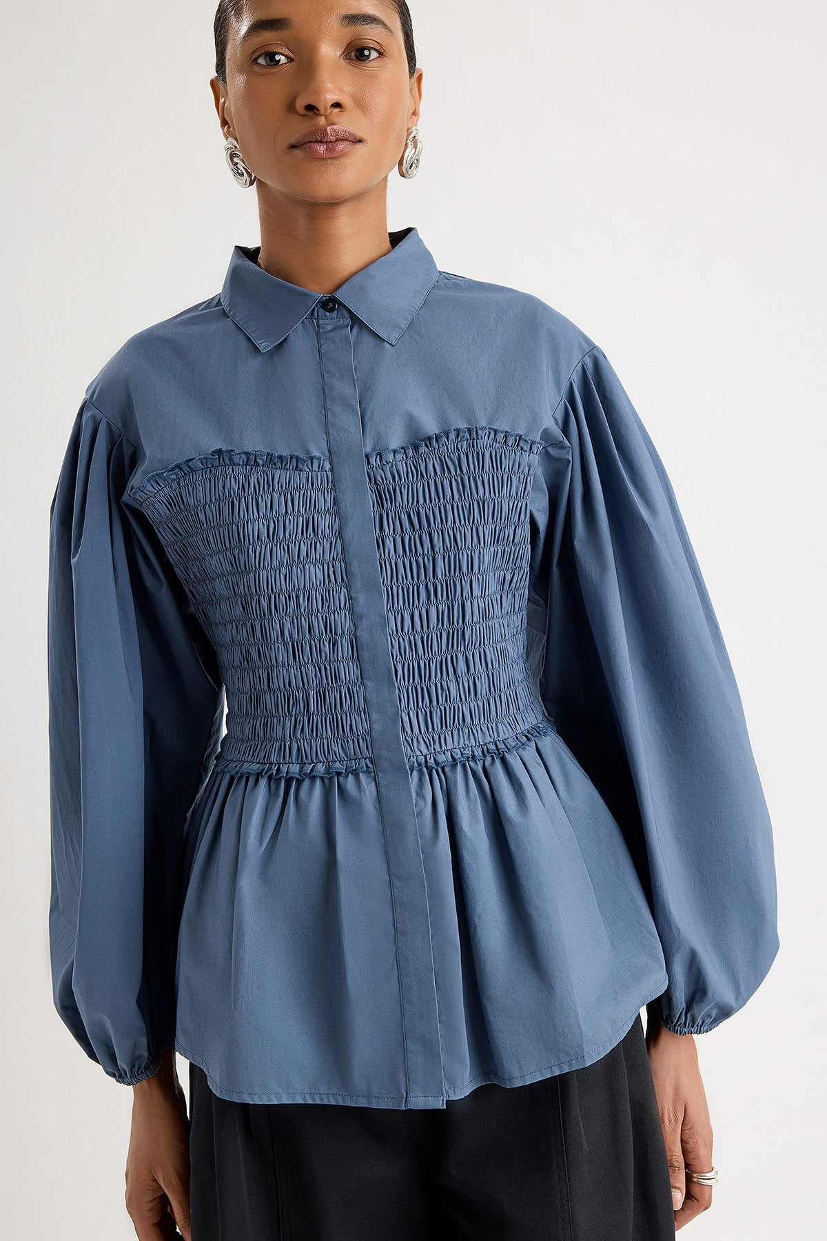 Sabina Top in Indigo