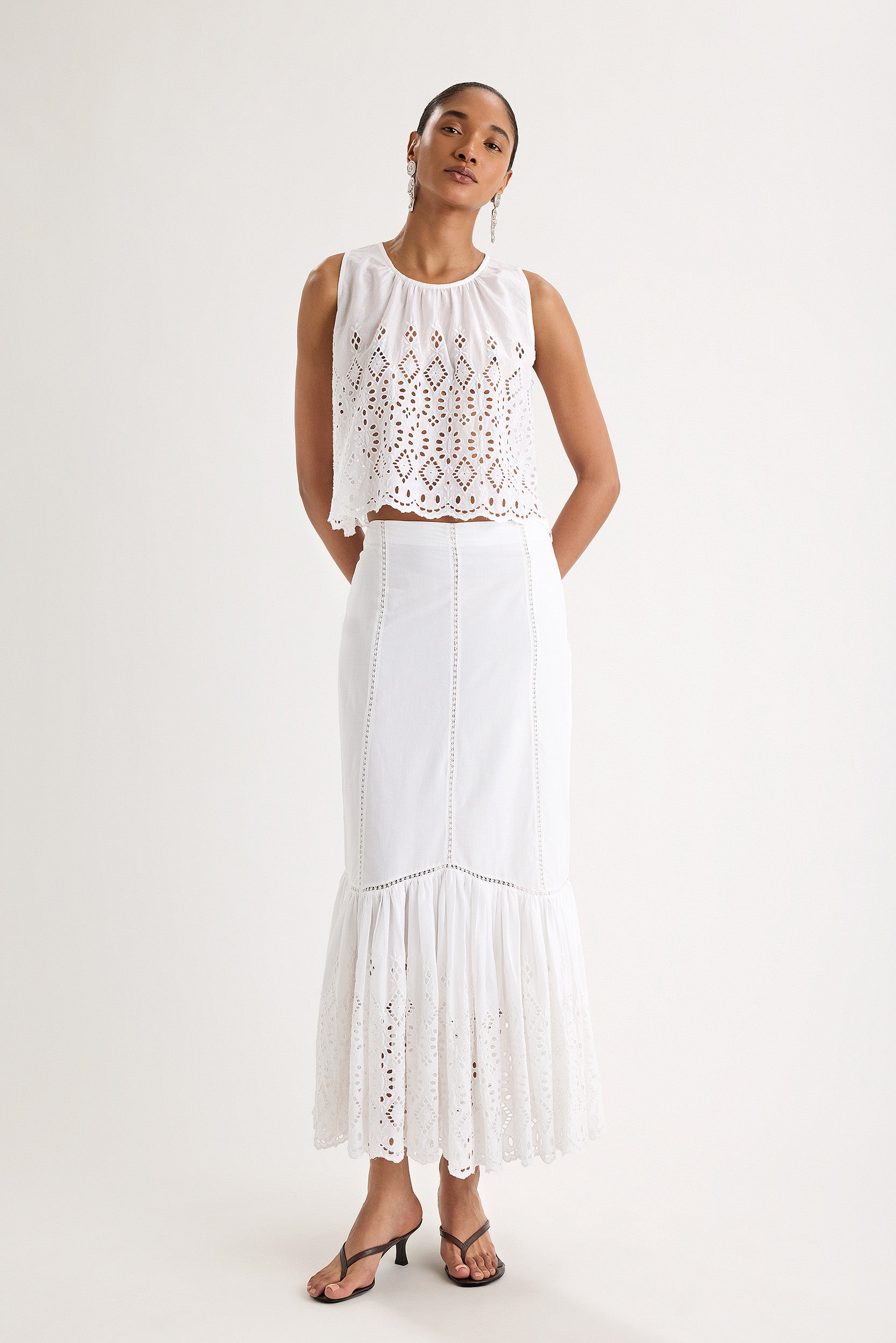 Adela Skirt in White