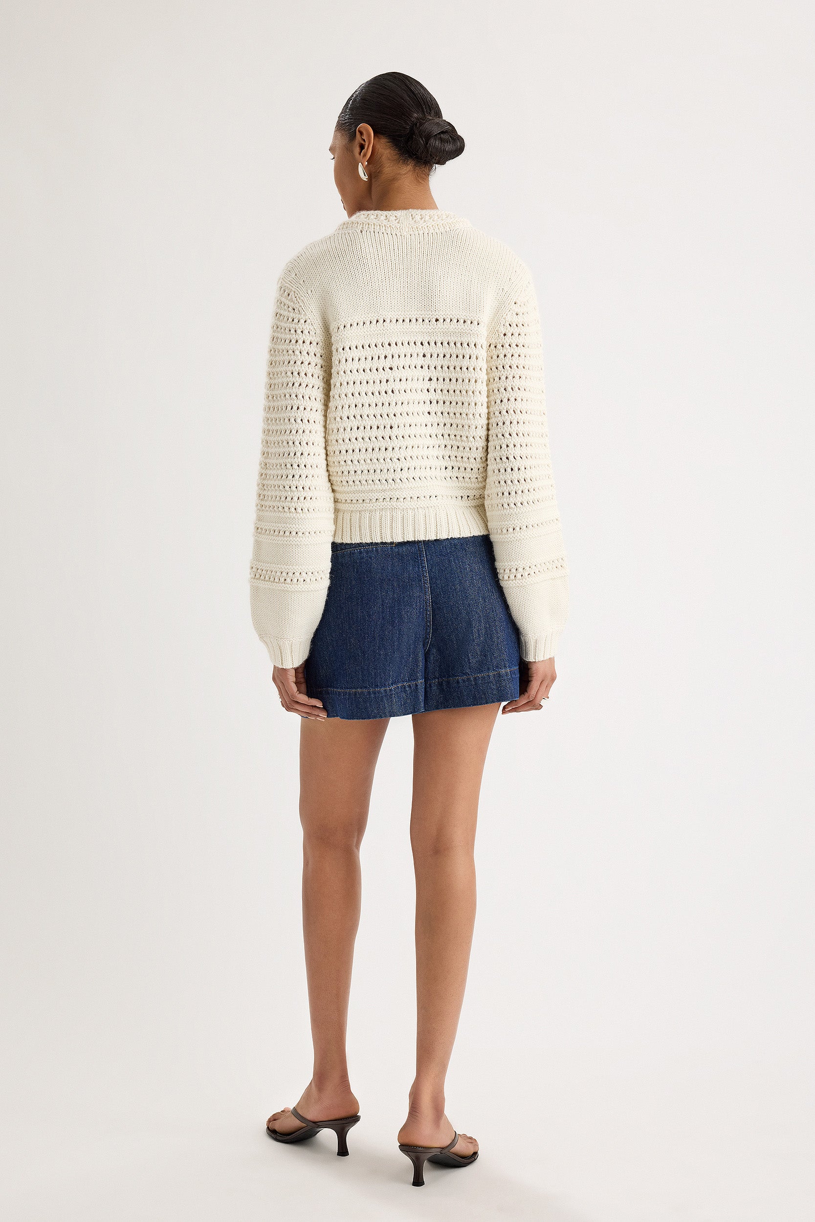 Malinalli Cardigan in Ivory