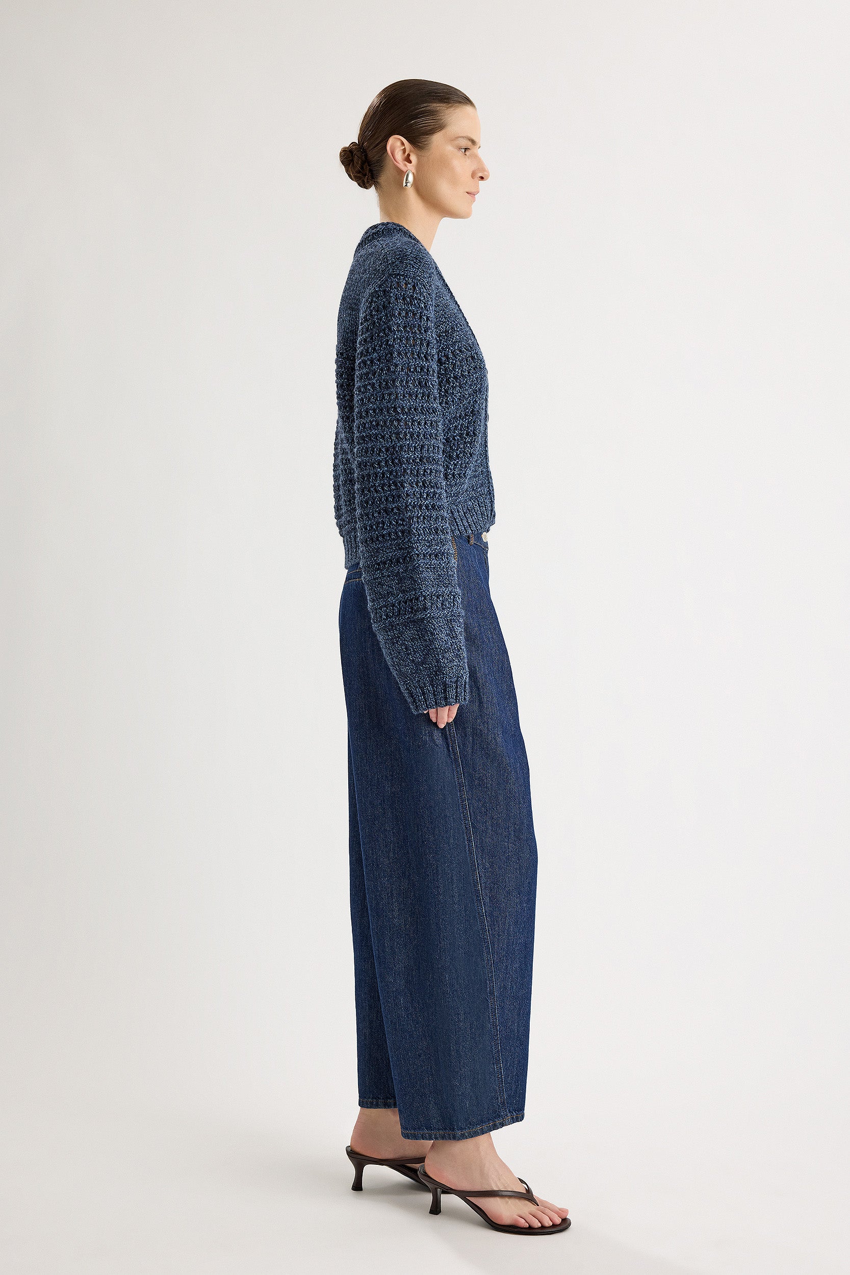 Malinalli Cardigan in Midnight