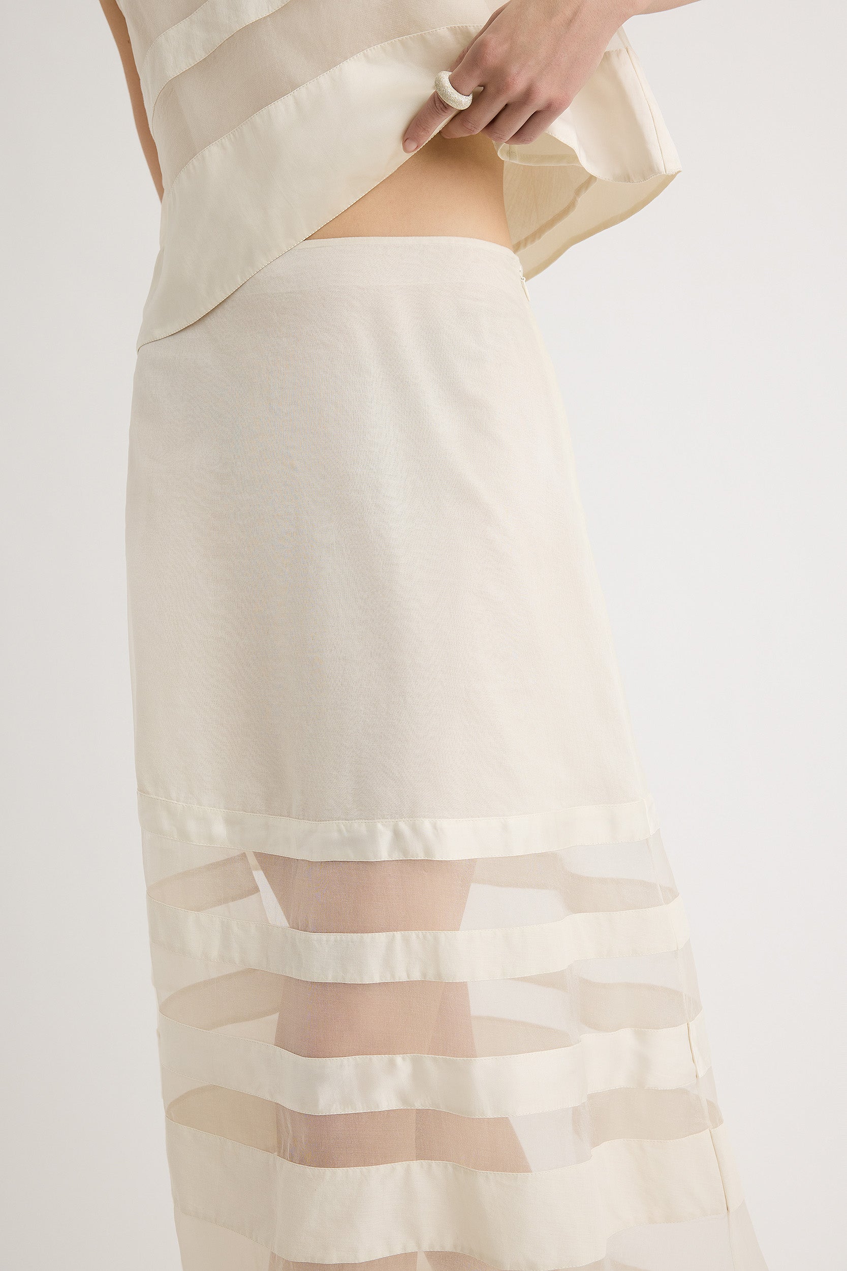 Valentina Skirt in Chalk