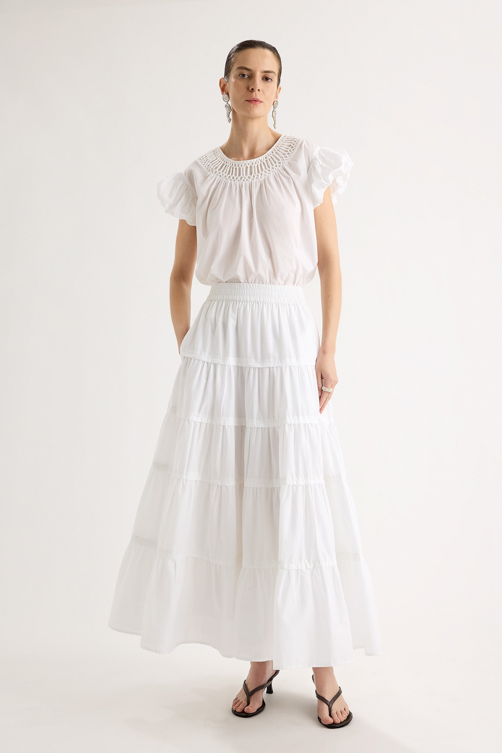 Hana Skirt in White