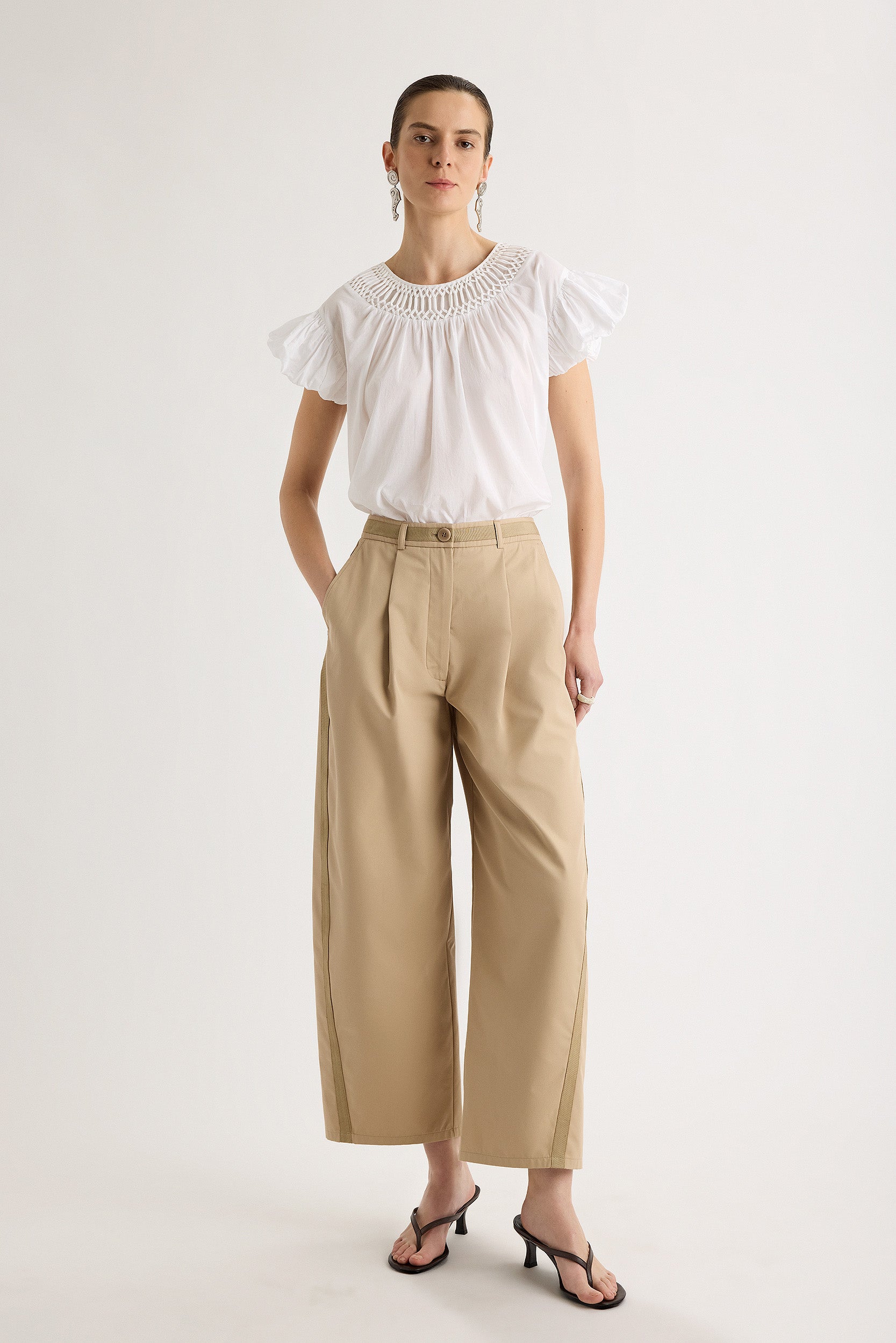Encina Pant in Taupe