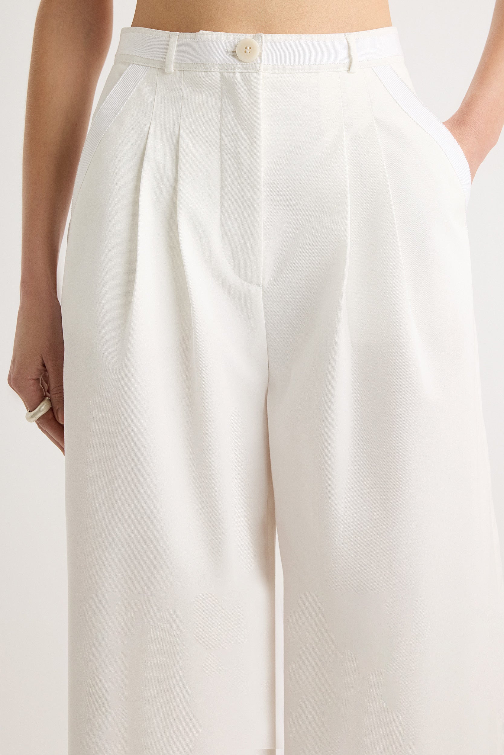 Niebla Pant in Ivory