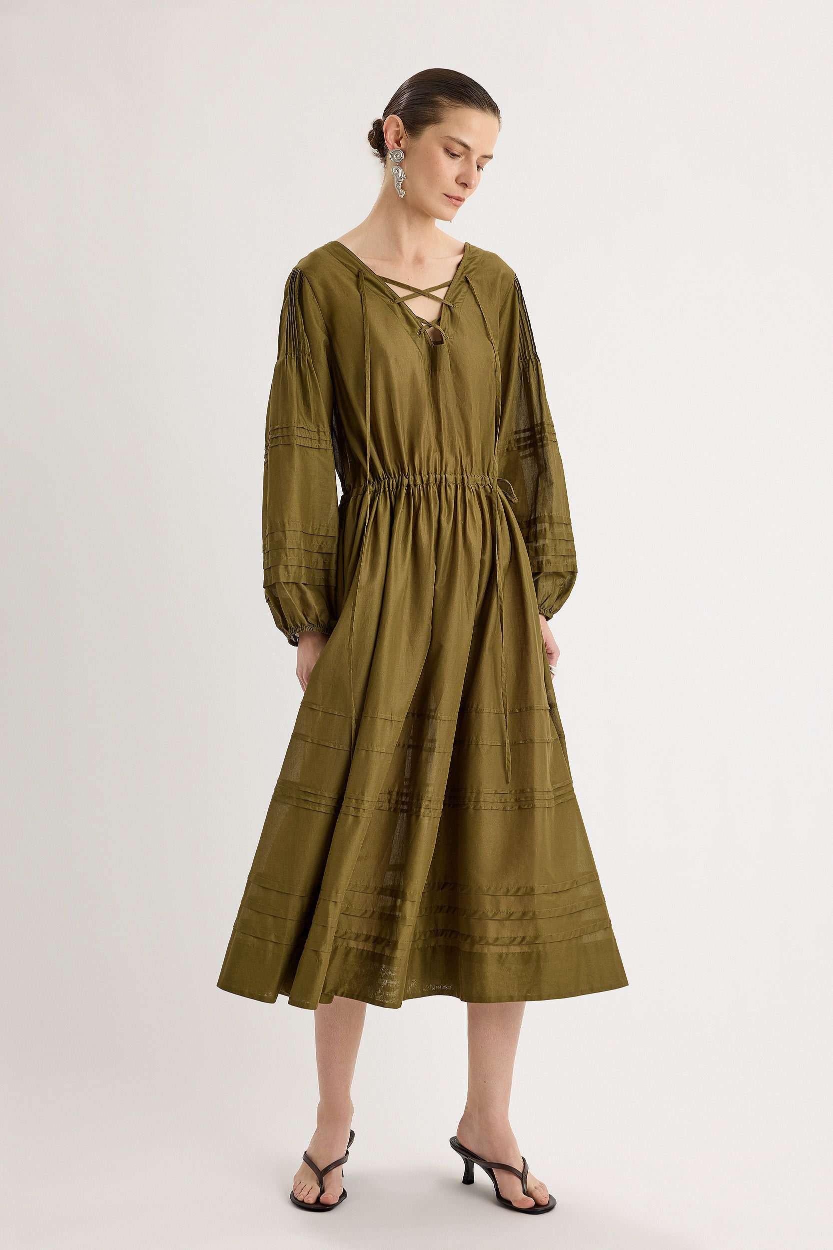 Leonora Dress in Olive