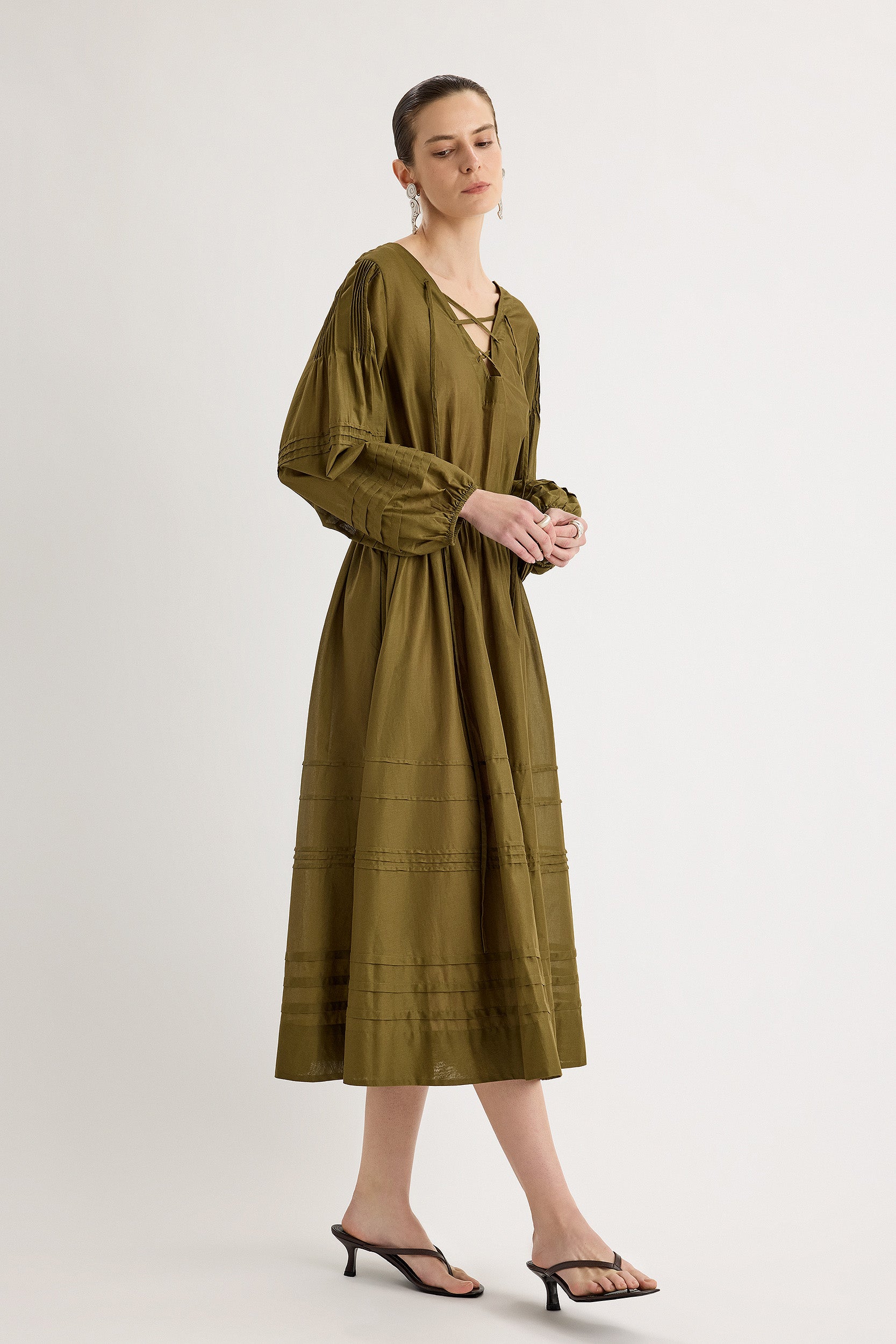 Leonora Dress in Olive