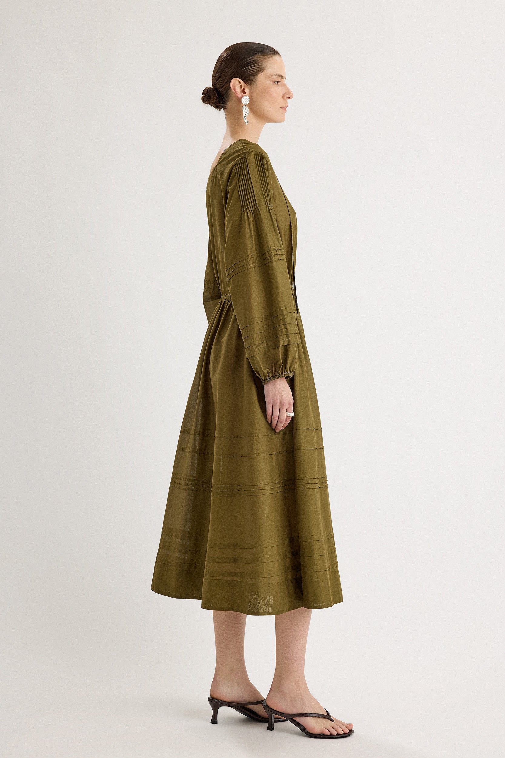 Leonora Dress in Olive