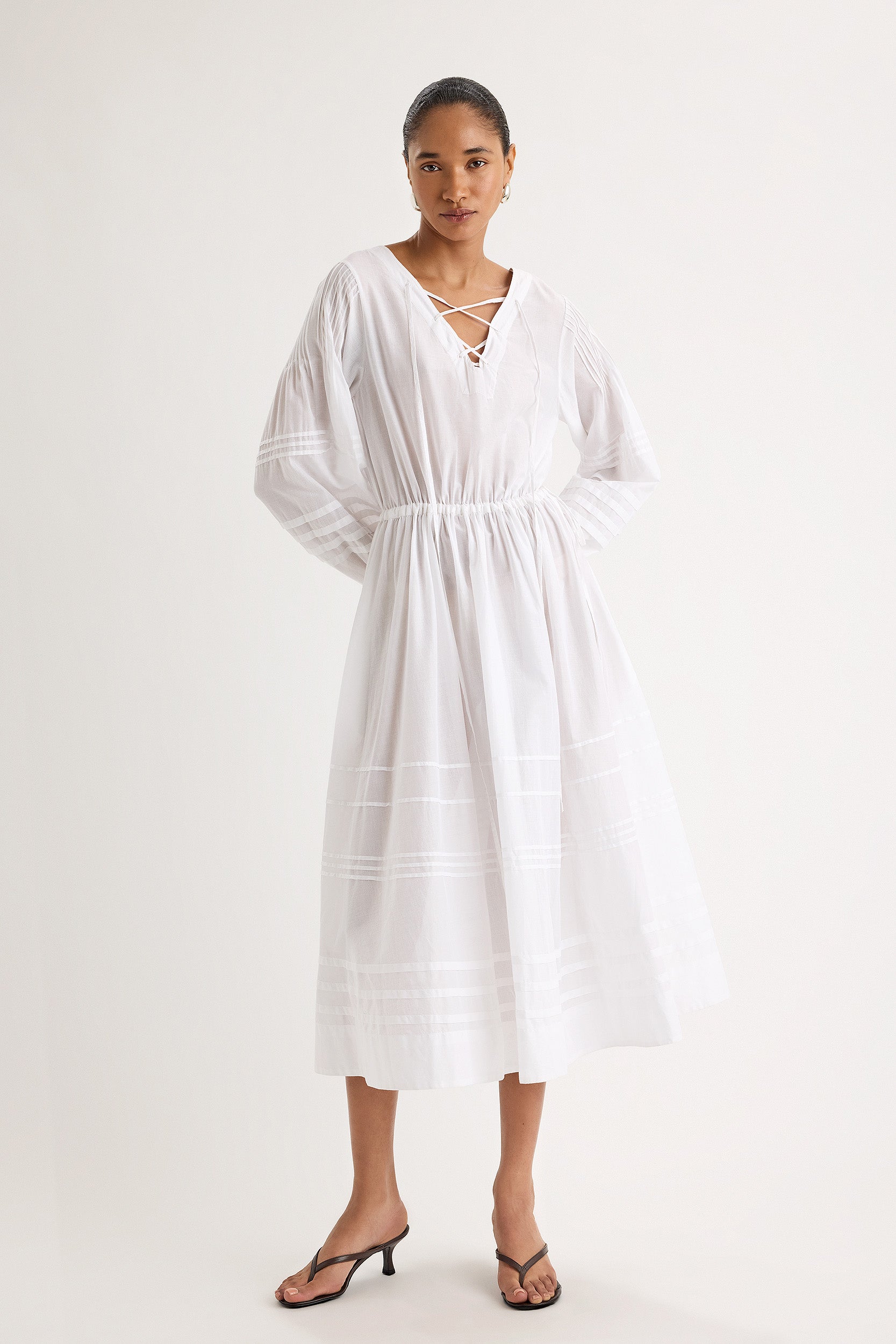 Leonora Dress in White