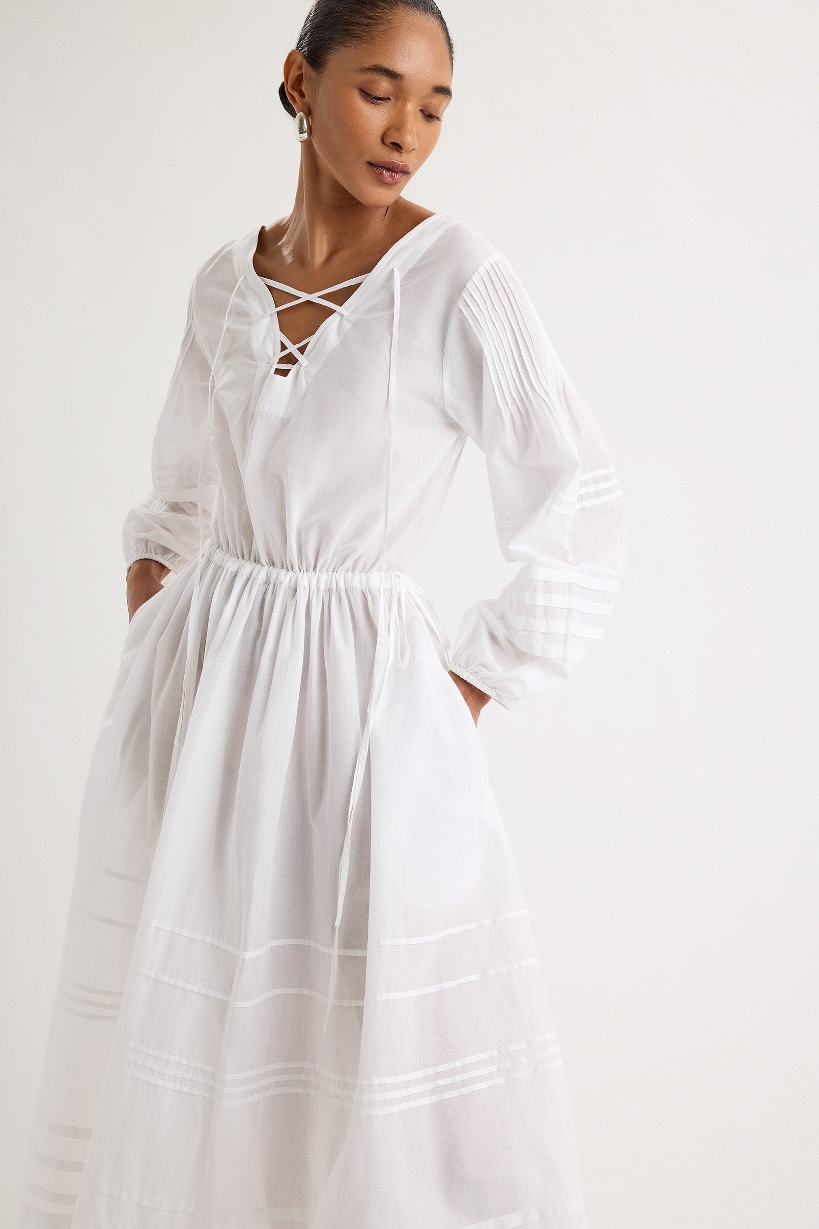 Leonora Dress in White