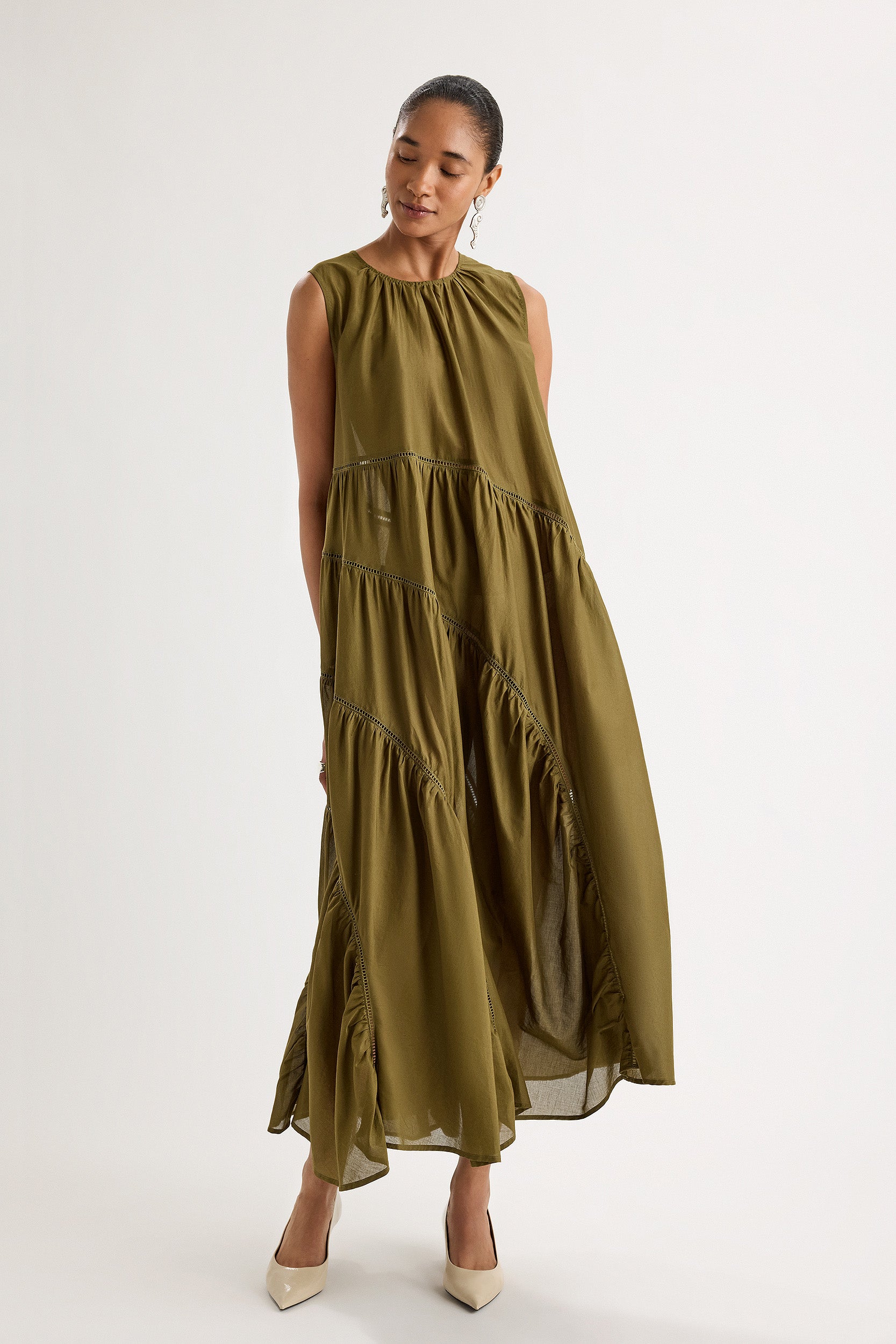Valeria Dress in Olive