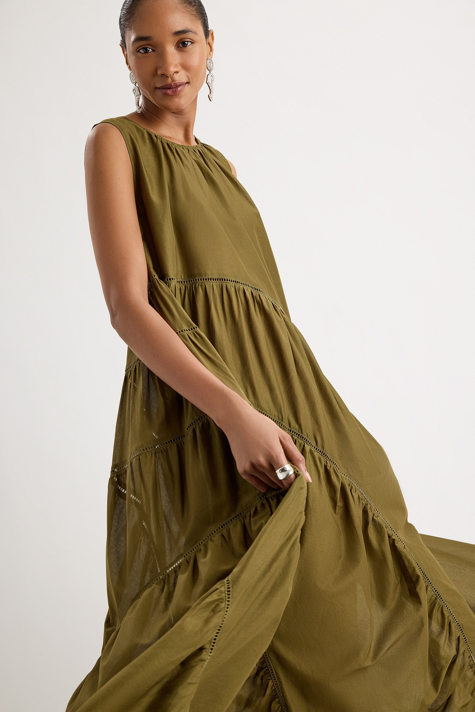 Valeria Dress in Olive