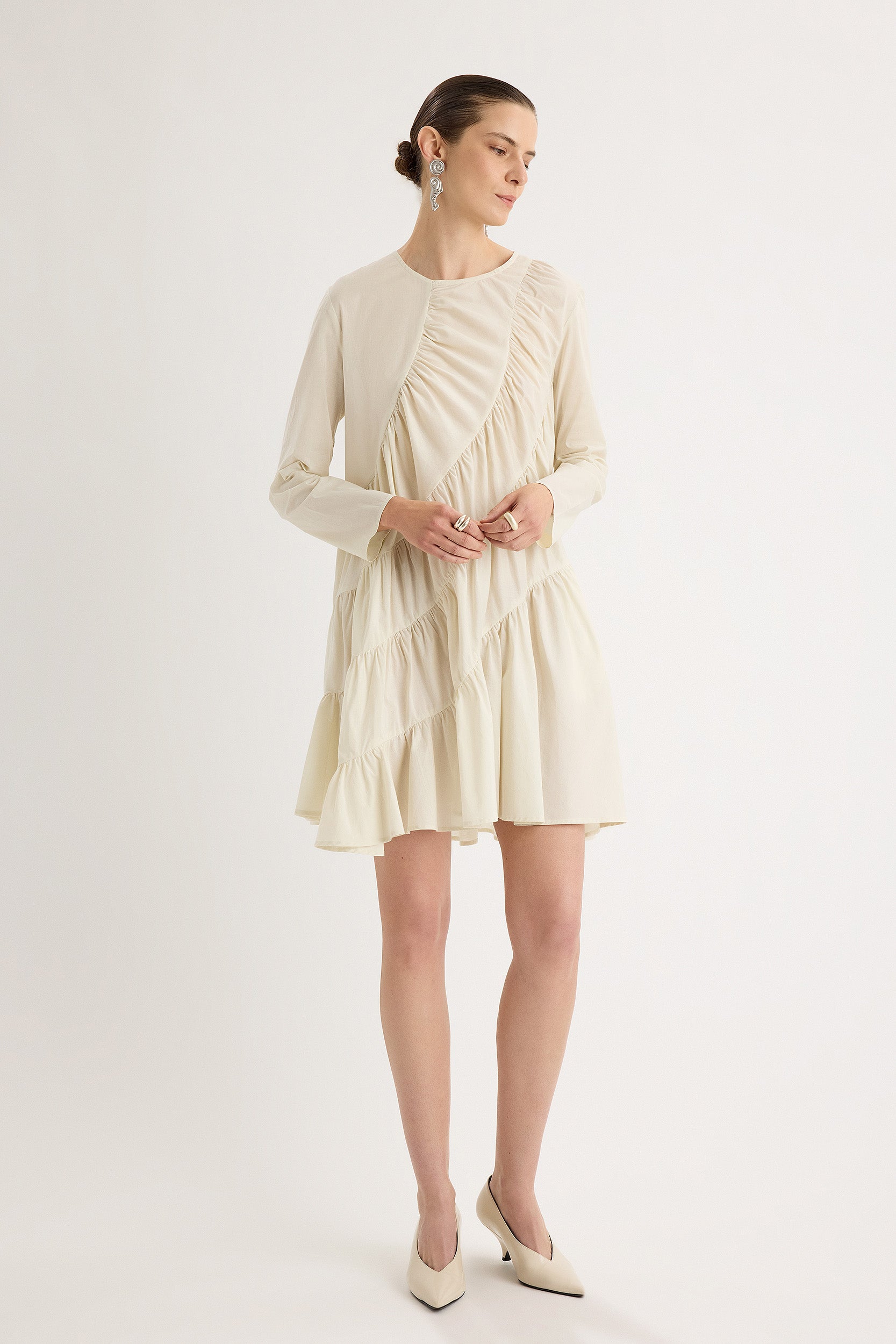 Solana Dress in Chalk