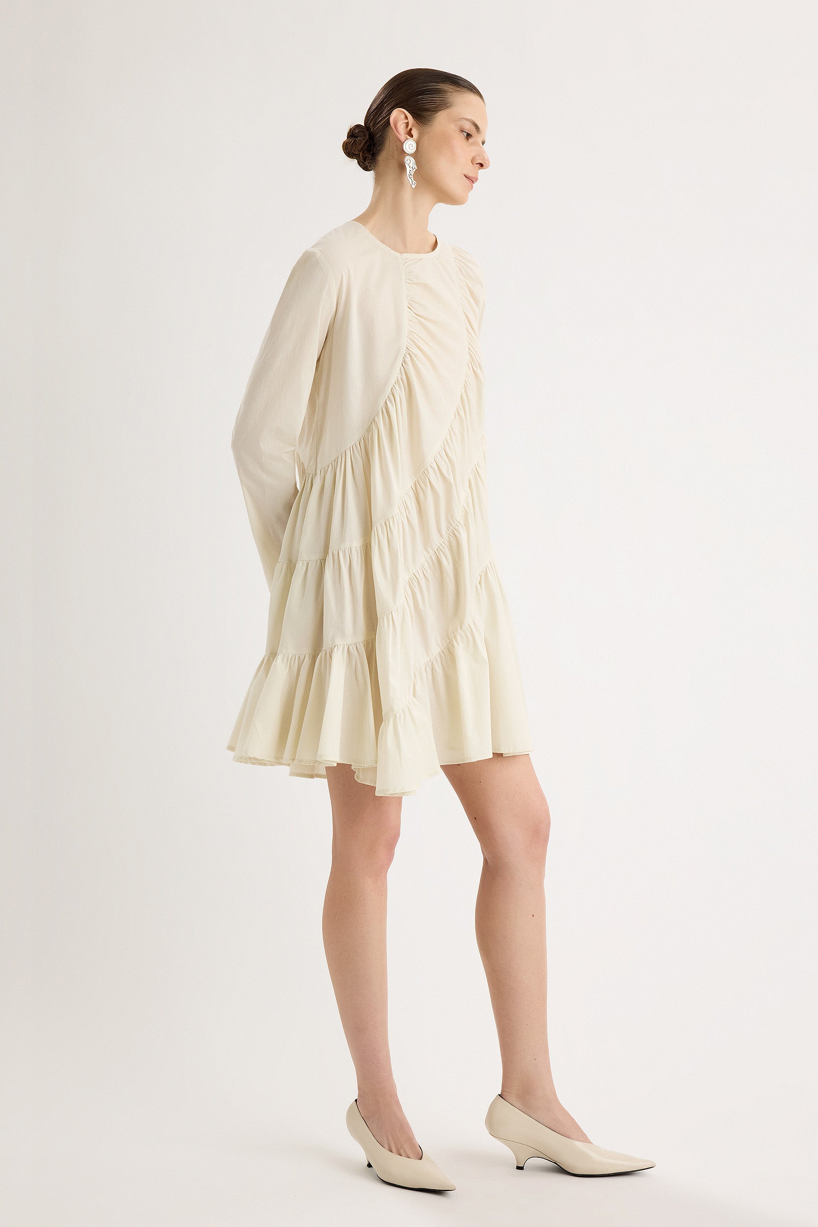 Solana Dress in Chalk