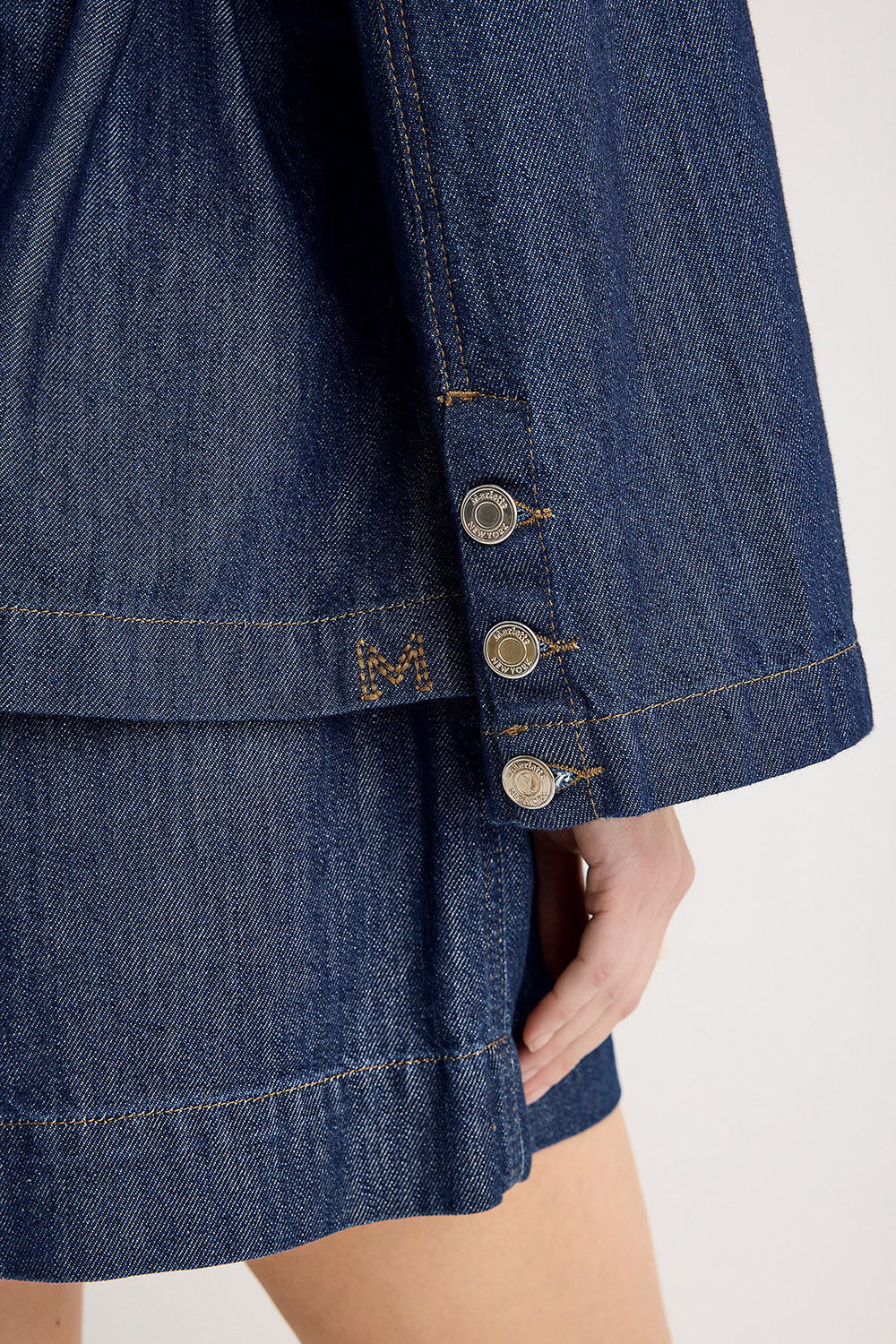 Elora Jacket in Dark Blue Wash