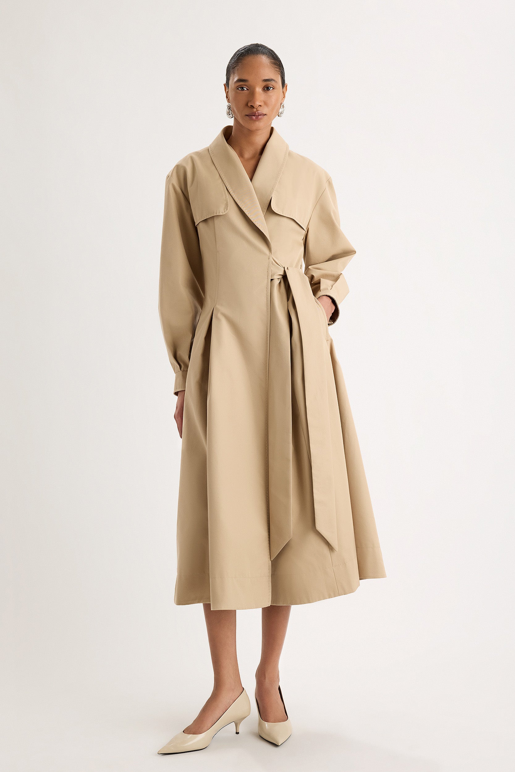 Polanco Coat in Taupe