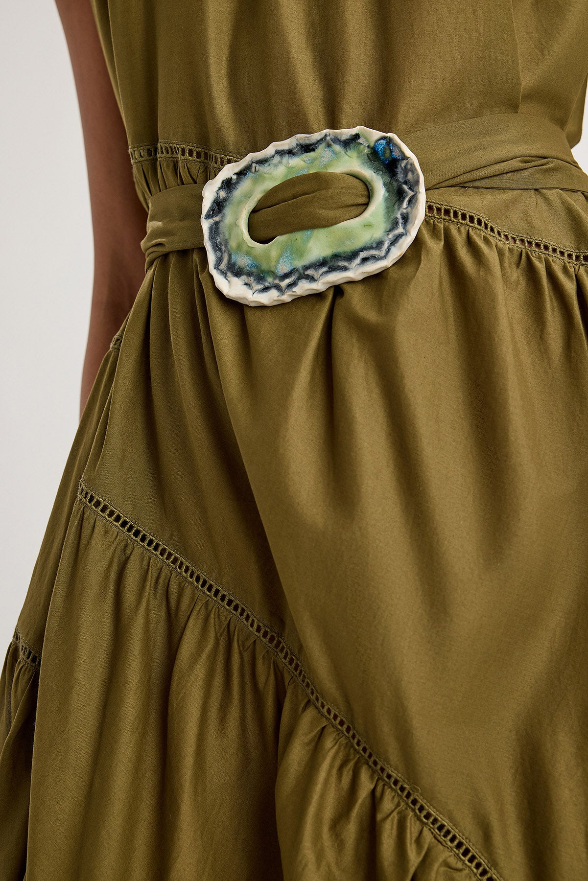 Velina Belt in Olive
